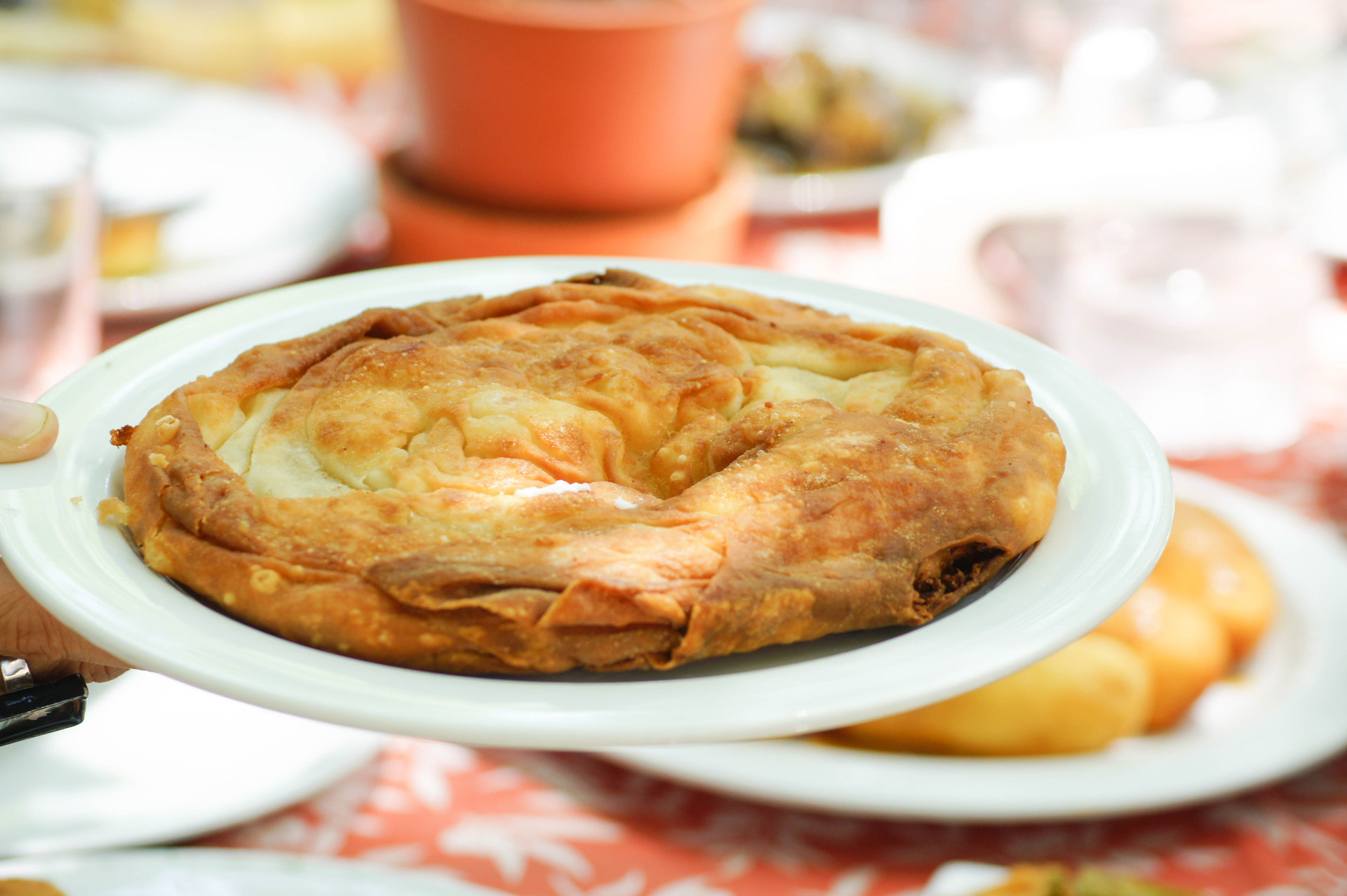 Cheese pies are a local delicacy in Skopelos