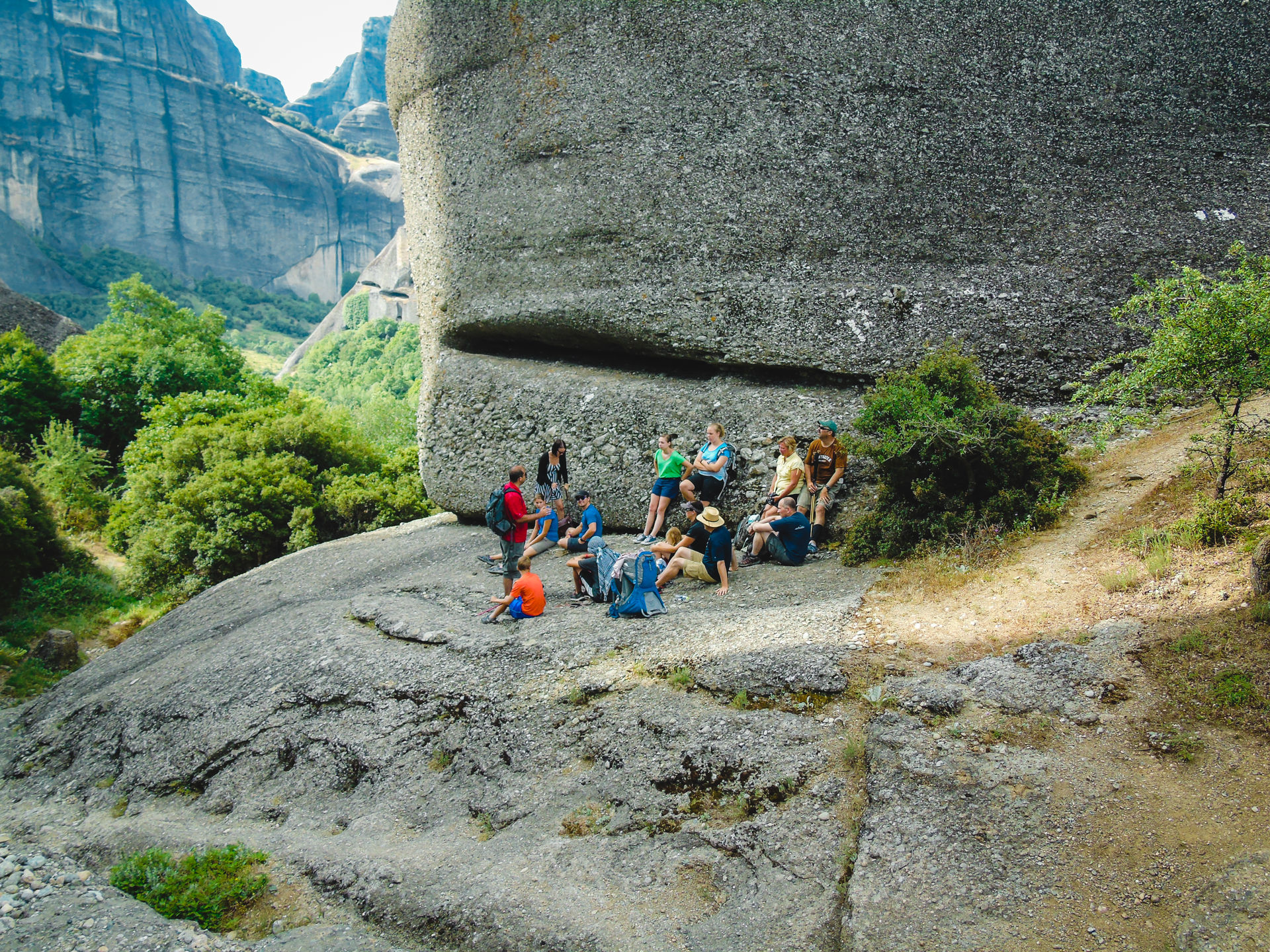 Walk among the gigantic rock pillars of Meteora