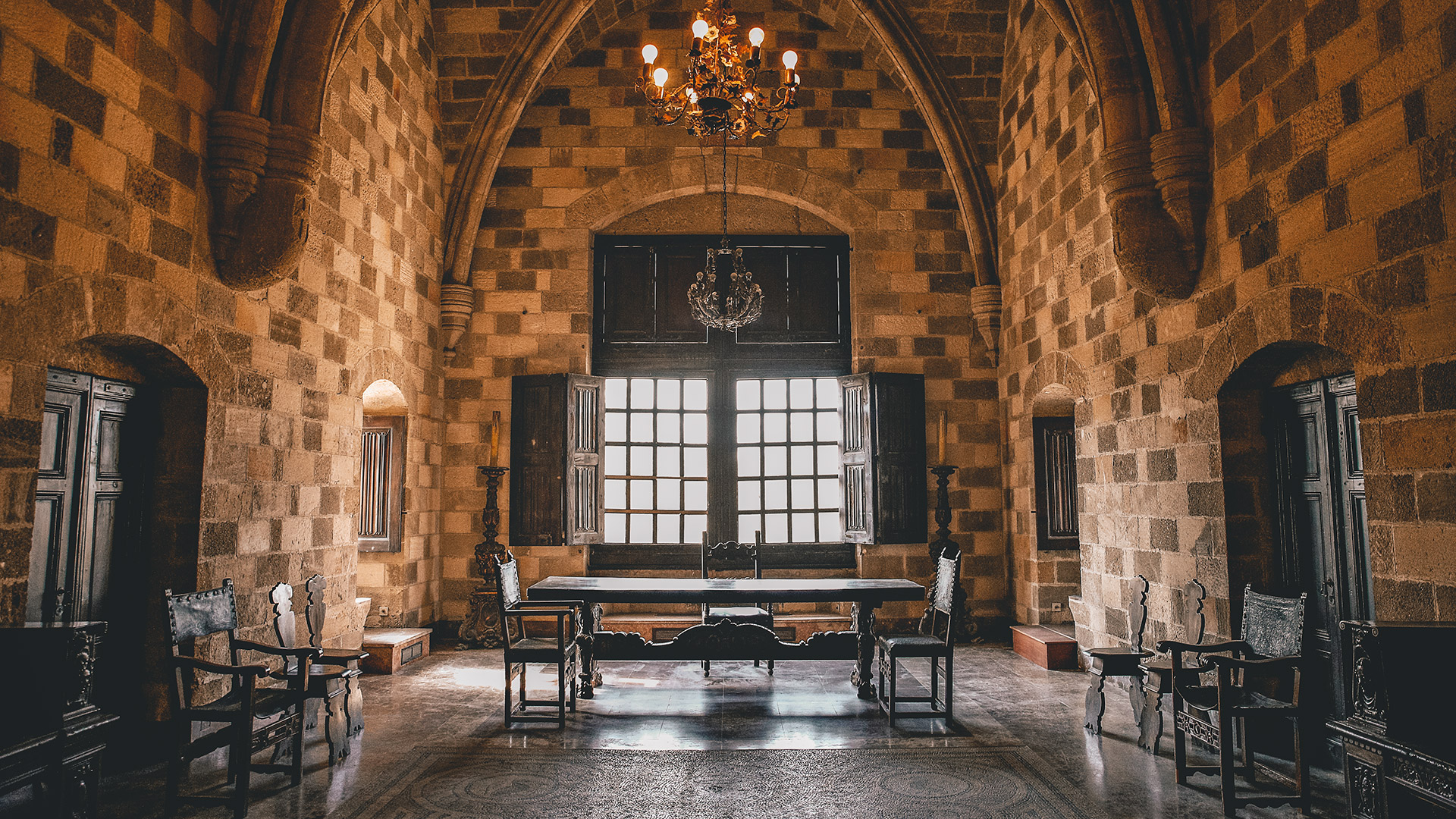Interior view of the Palace of the Grand Master