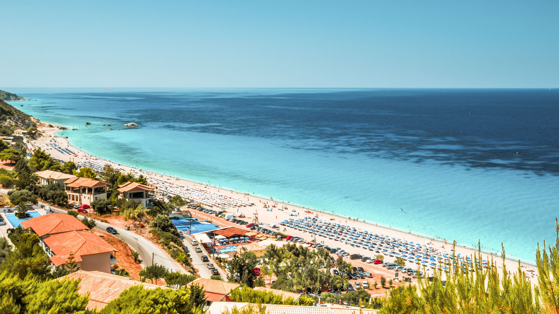 Kathisma beach is more than 1km long, so there are quieter spots for something more personal towards the ends