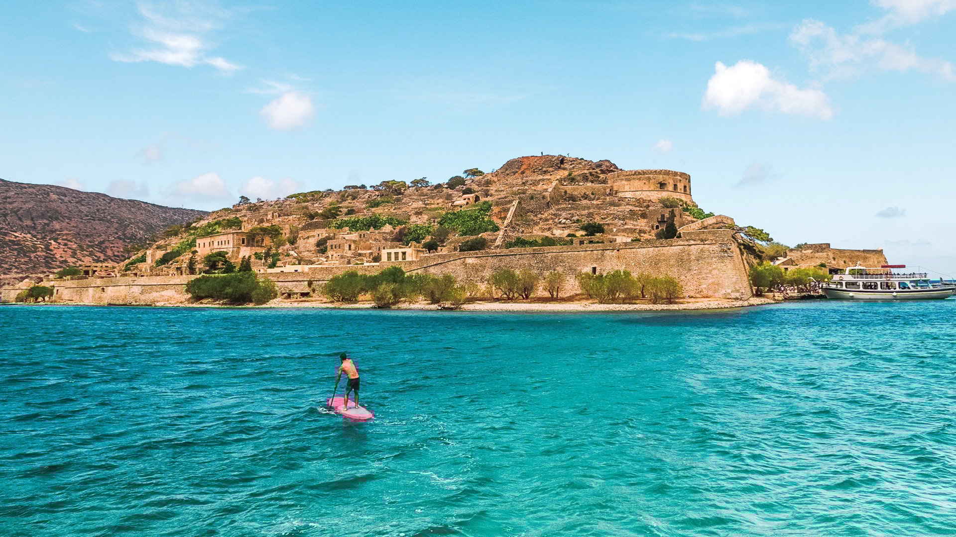 SUP in Spinalonga island