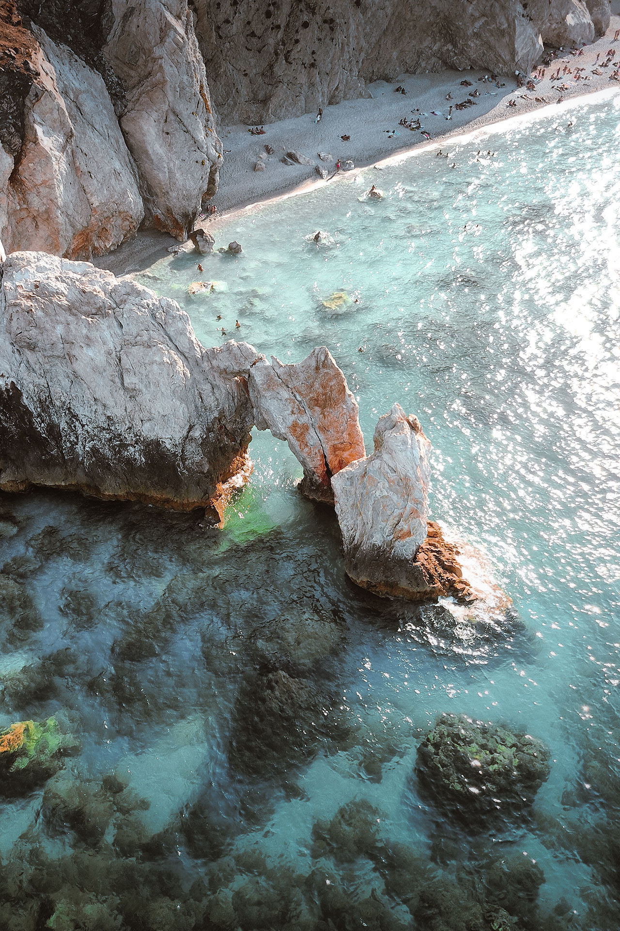 The wild setting is completely different to the greenery and lower-lying hills found elsewhere on the island