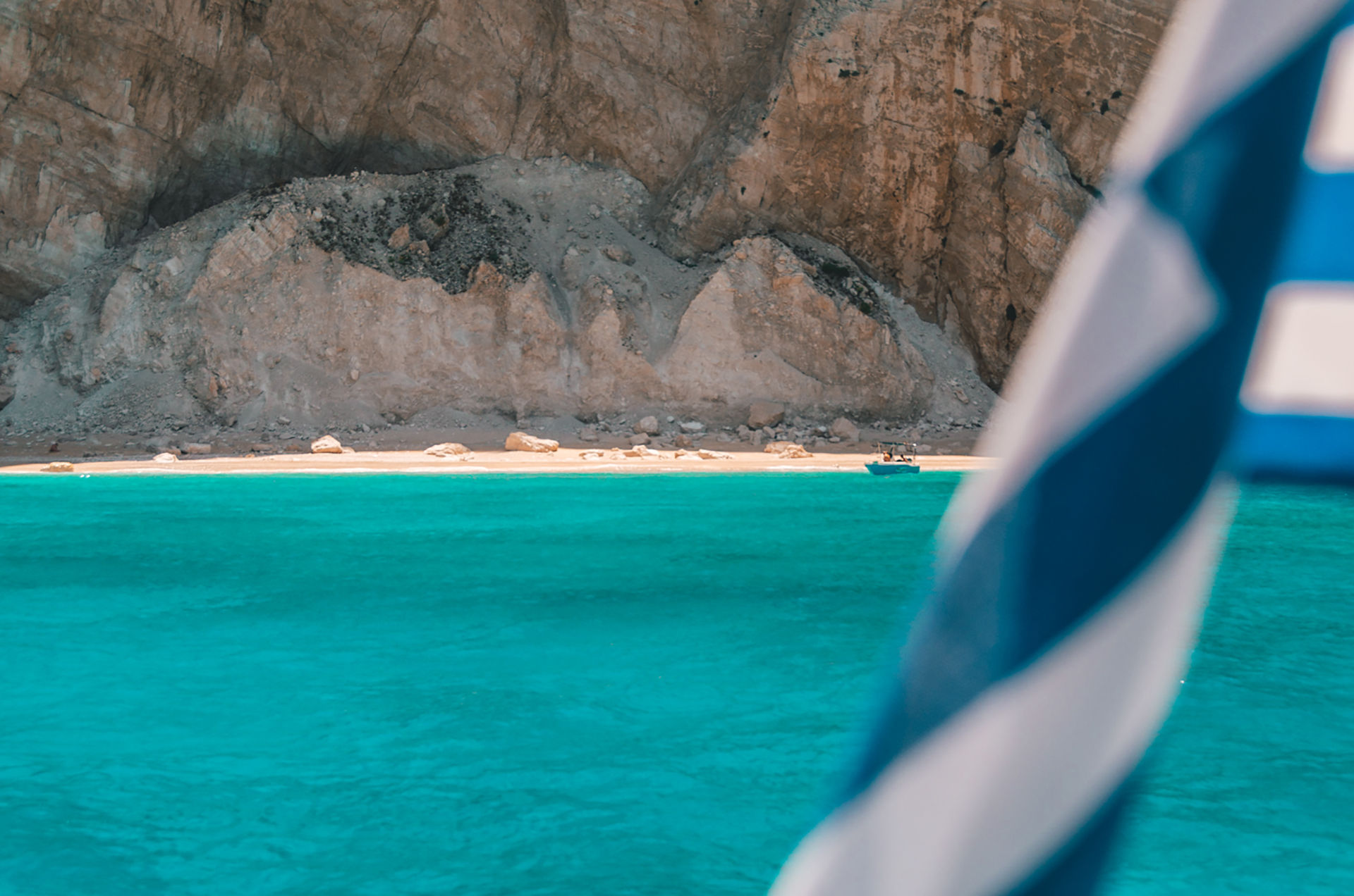 The real swimming treat comes from the stops made by the boat on the way there or back,