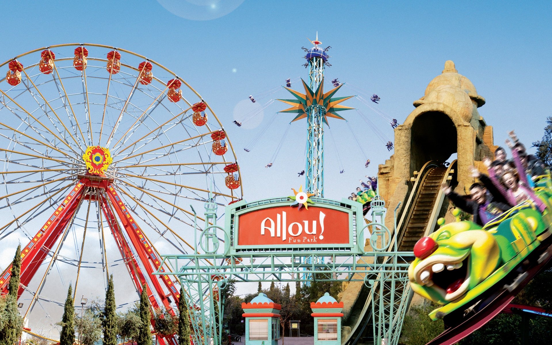 For non-stop games, visit the theme parks Allou! Fun Park 