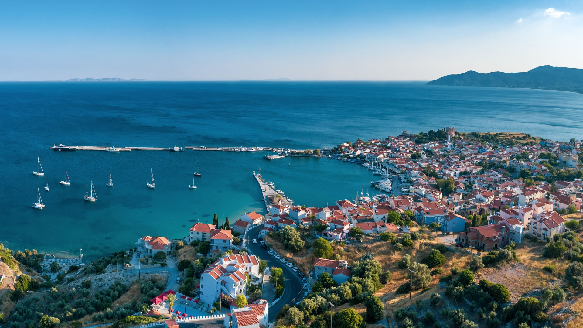 The seaside town of Pythagorio
