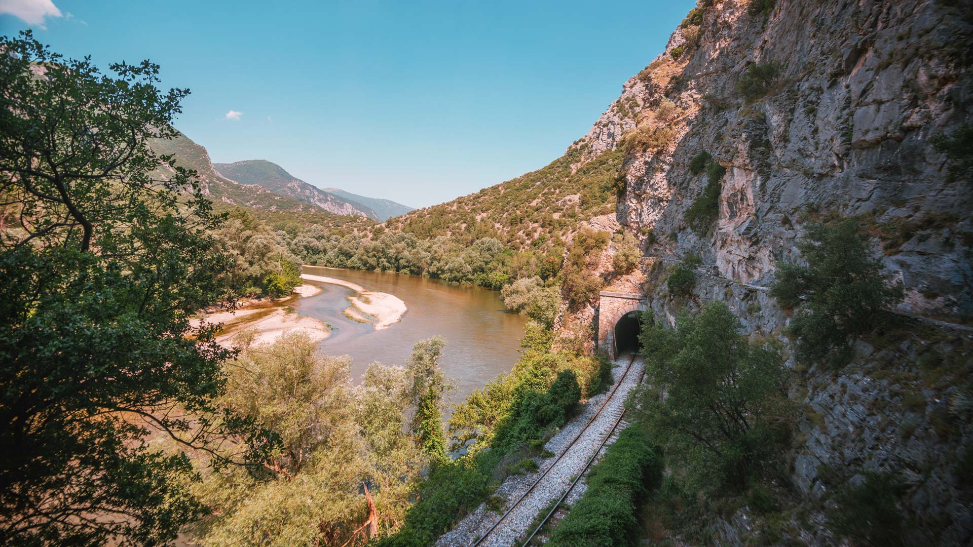 The serpentine Nestos River