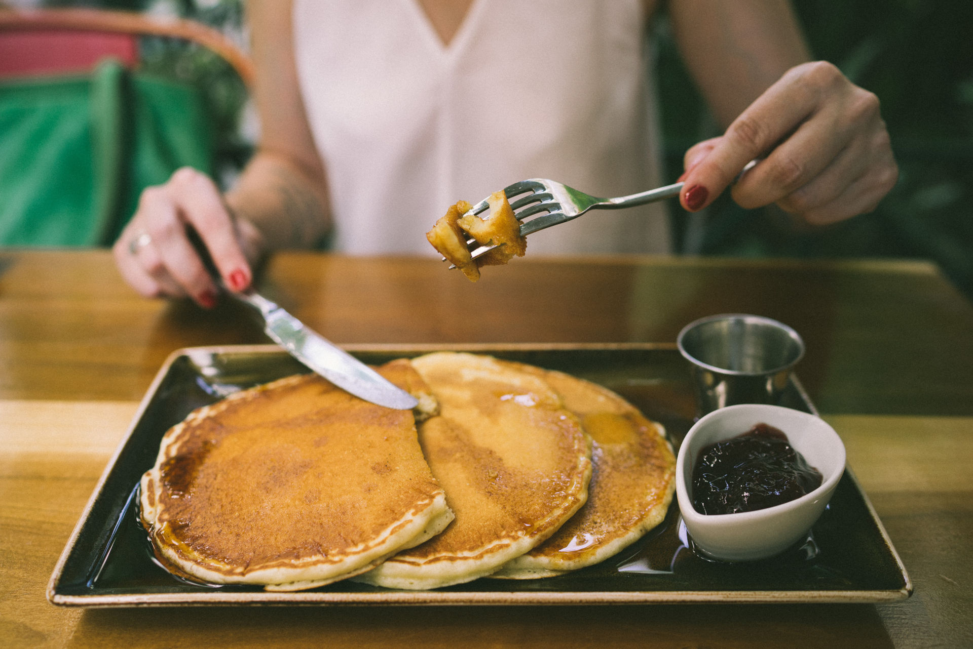 Sweet pancakes in the center of Athens 