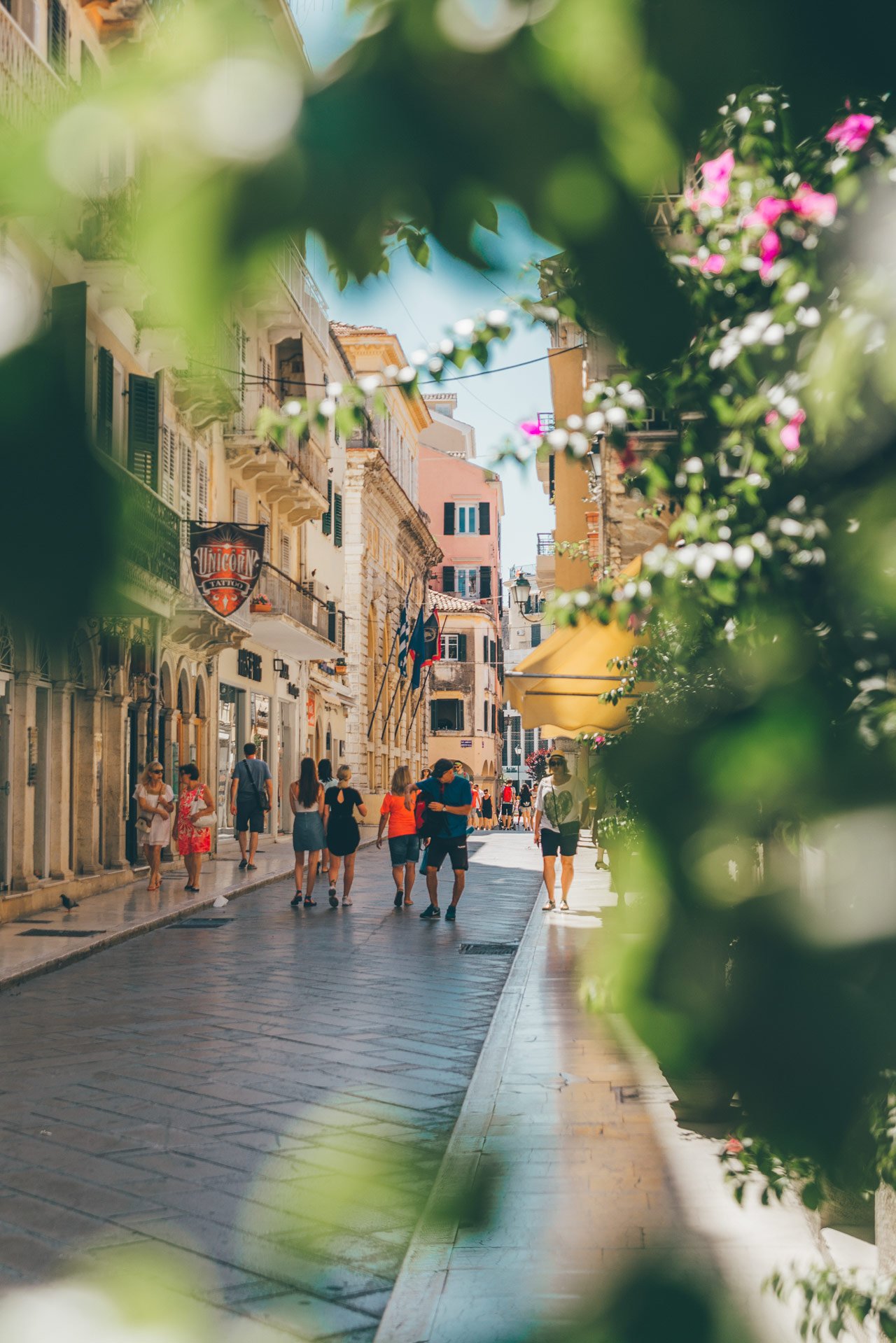 Corfu town, especially for its oldest part, is one of the most charming and romantic places of all the Greece