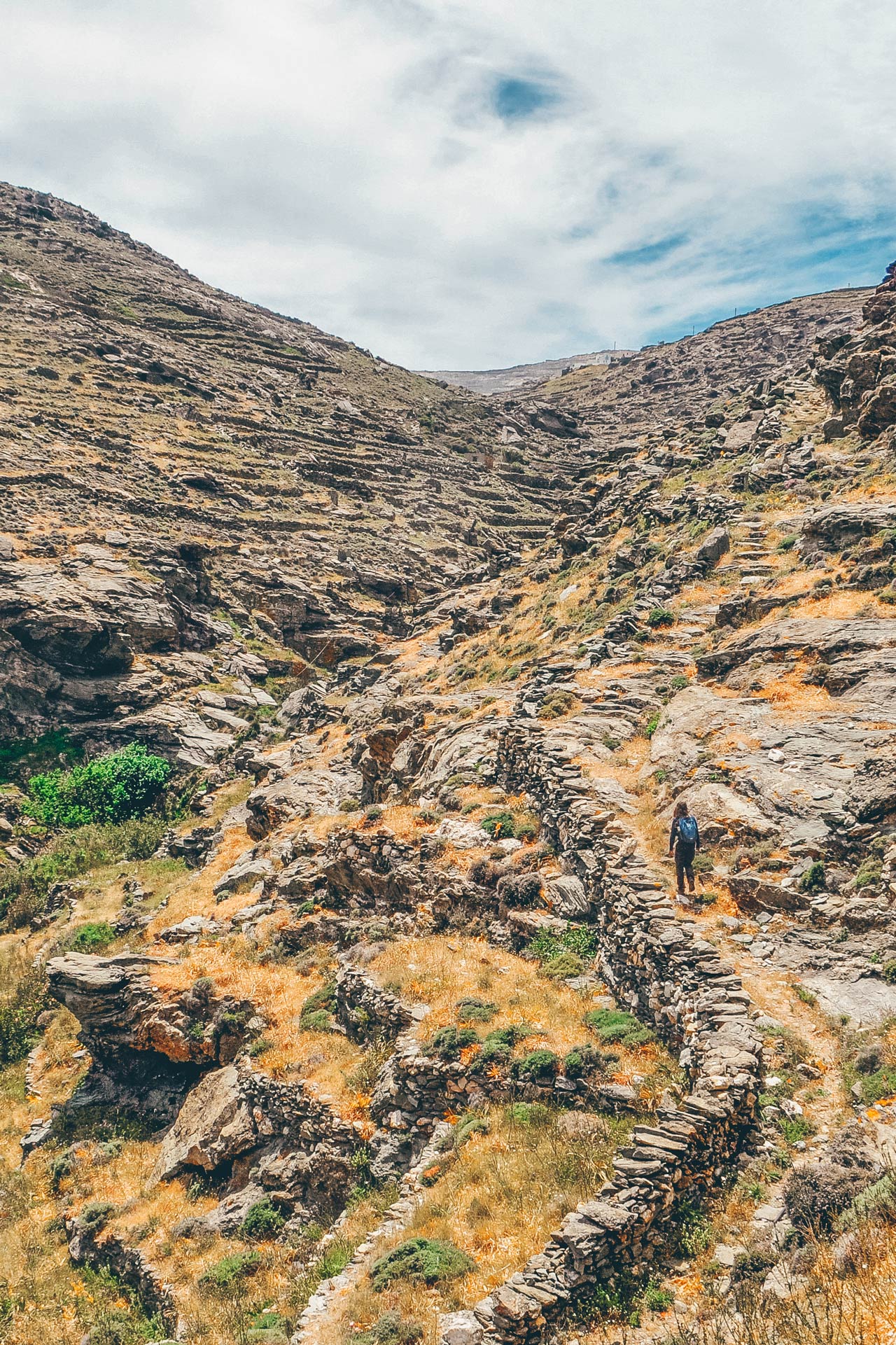 Crisscrossing the entire island, Tinos’ extensive network of hiking trails is the ideal way to explore a landscape that exudes authenticity