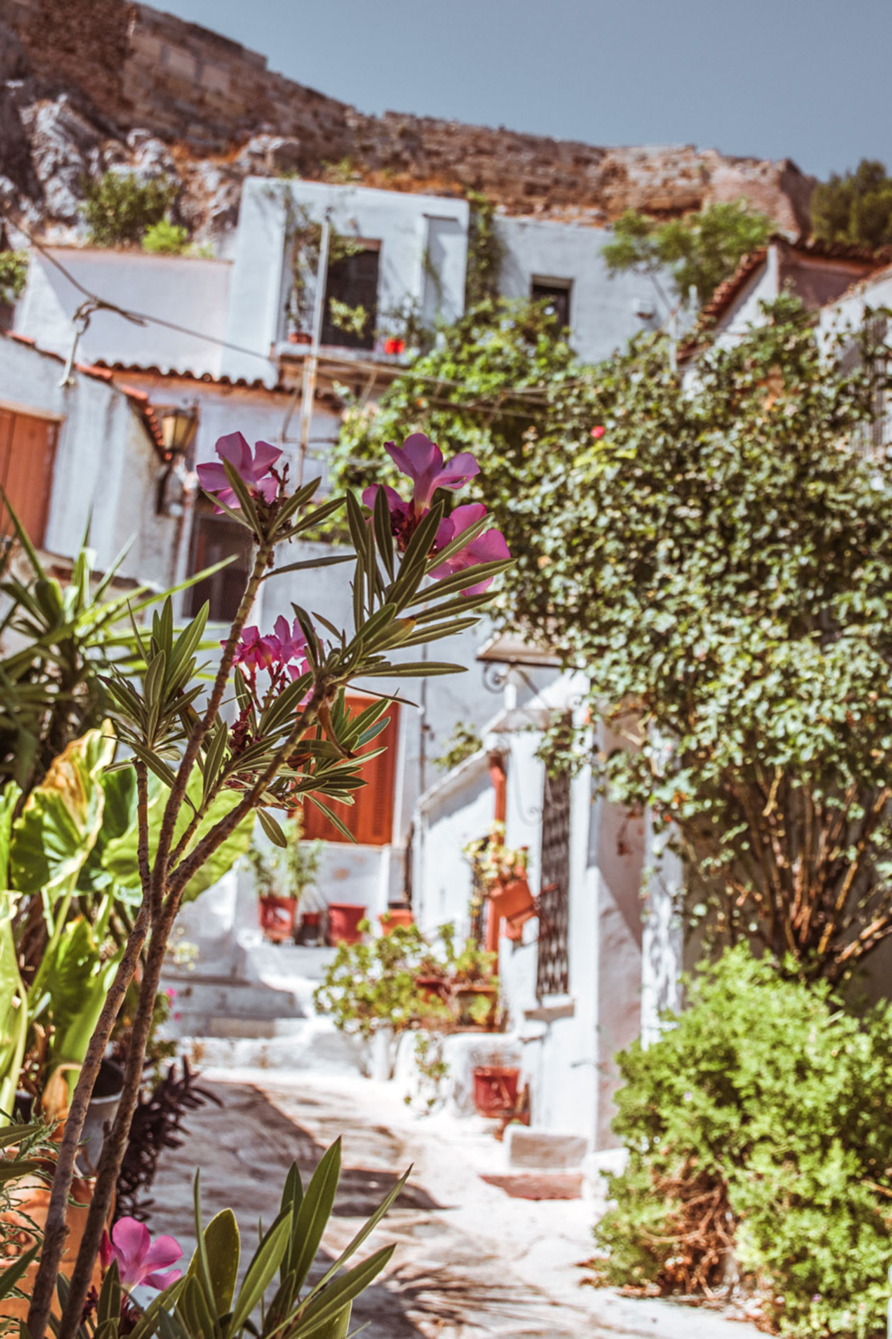 Anafiotika's narrow alleyways