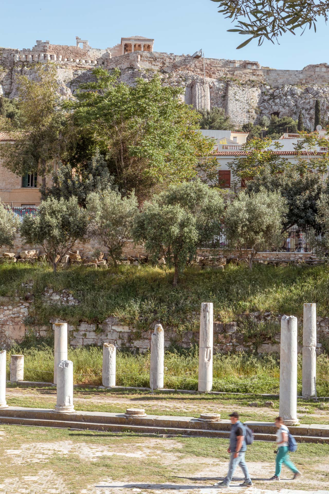 Head past the Roman Agora and across the cobbled streets of Plaka and on to Monastiraki