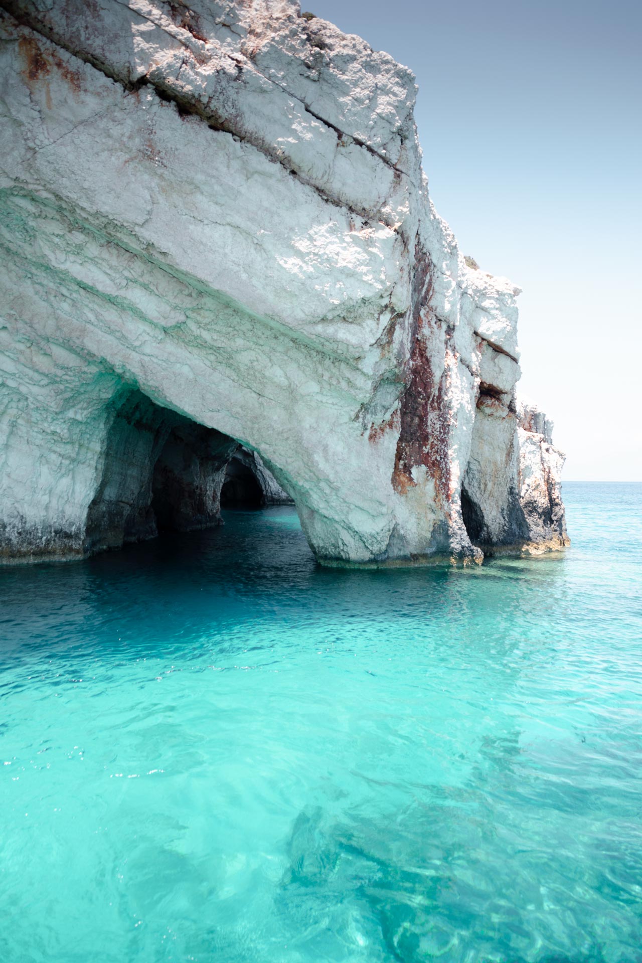 Once at the caves, you’ll have a unique water-level appreciation of the iridescent blue colours created by the play of sunlight on the cliff-face and the sea