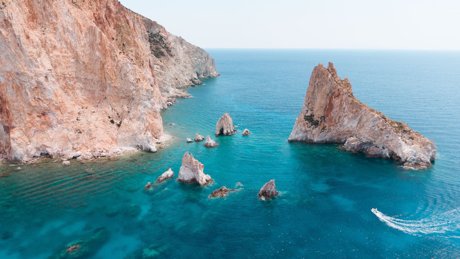 Polyegos, not just a virgin landscape of pristine beaches, but an escape for rare and protected wildlife, just off Milos