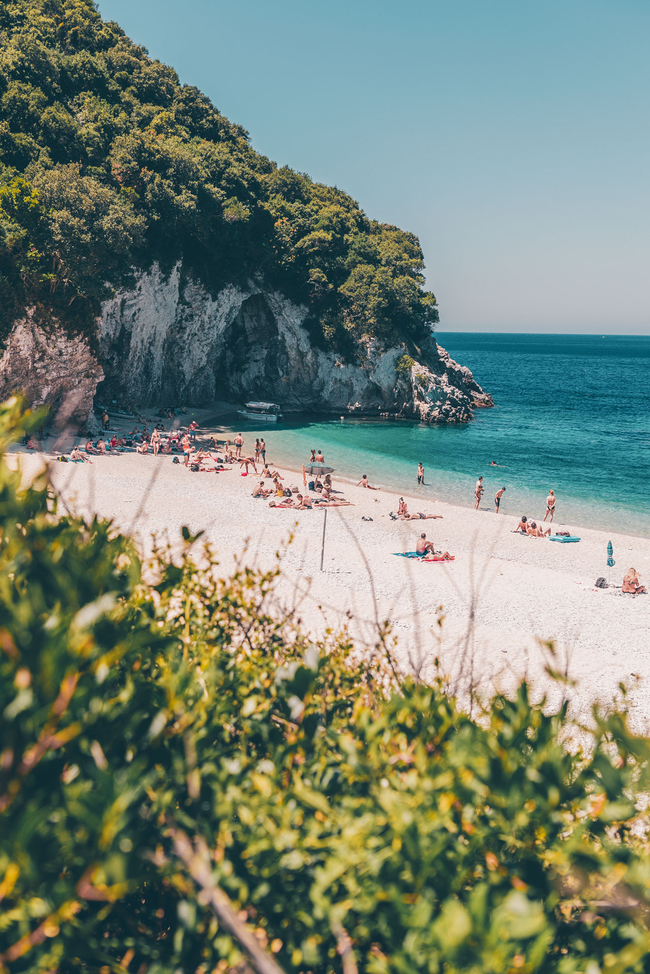 Rovinia is 600m of fine pebbles and sand, surrounded by exceptional natural beauty