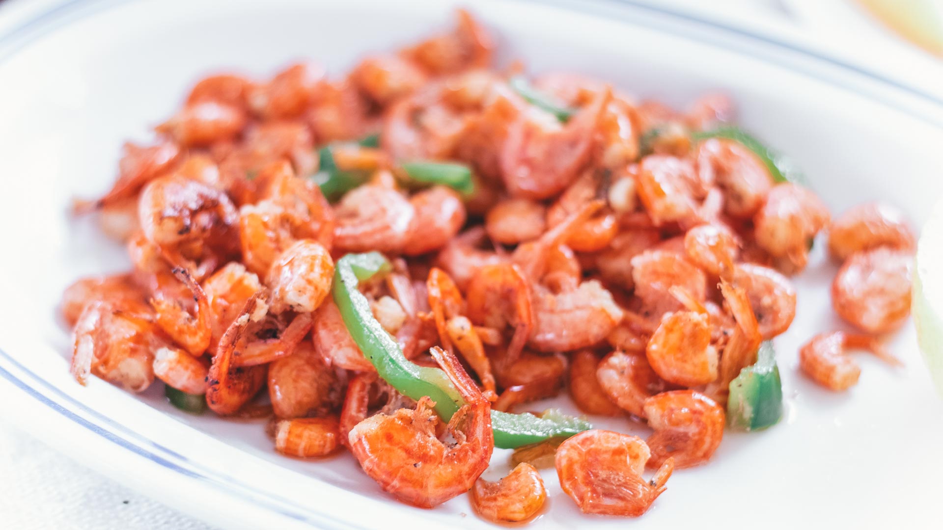 Symi shrimps, the most famous and traditional dish in Symi
