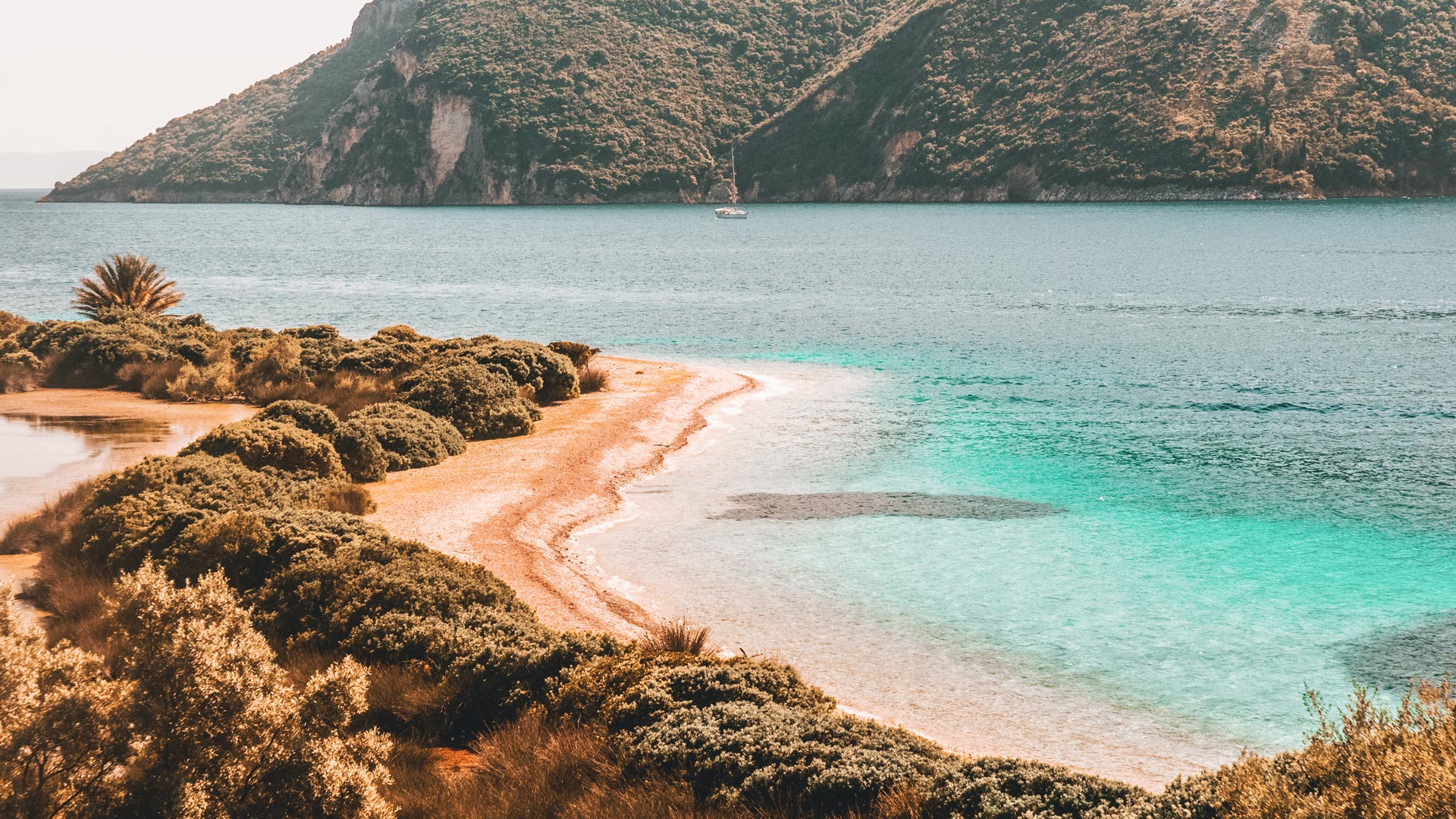 The highlight of your visit will likely be swimming in the achingly beautiful Ambelaki Bay, to the north, Meganisi island