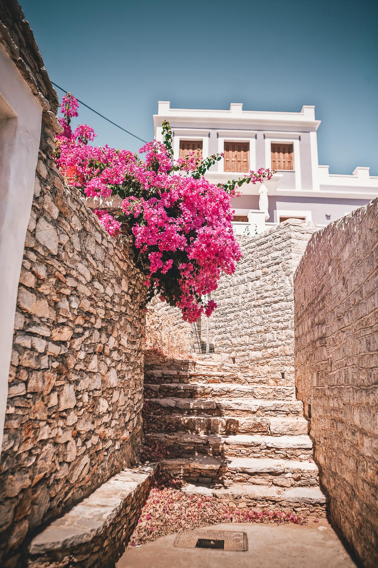 There’s an Old World grandness to the multicoloured mansion houses within and above the port