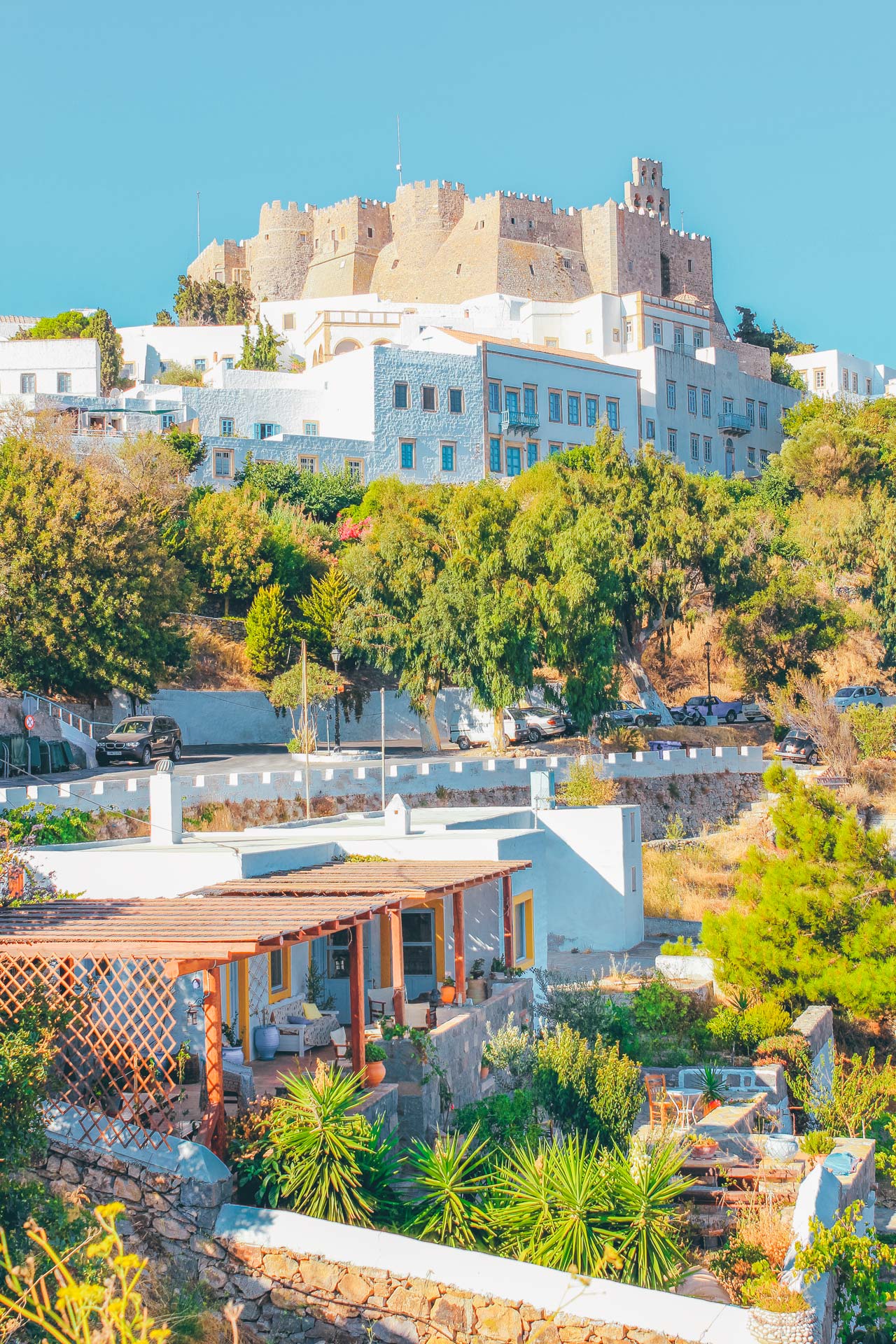 Towards the bottom of the town the walls of houses are thicker, giving the town a feeling of a Byzantine fortress