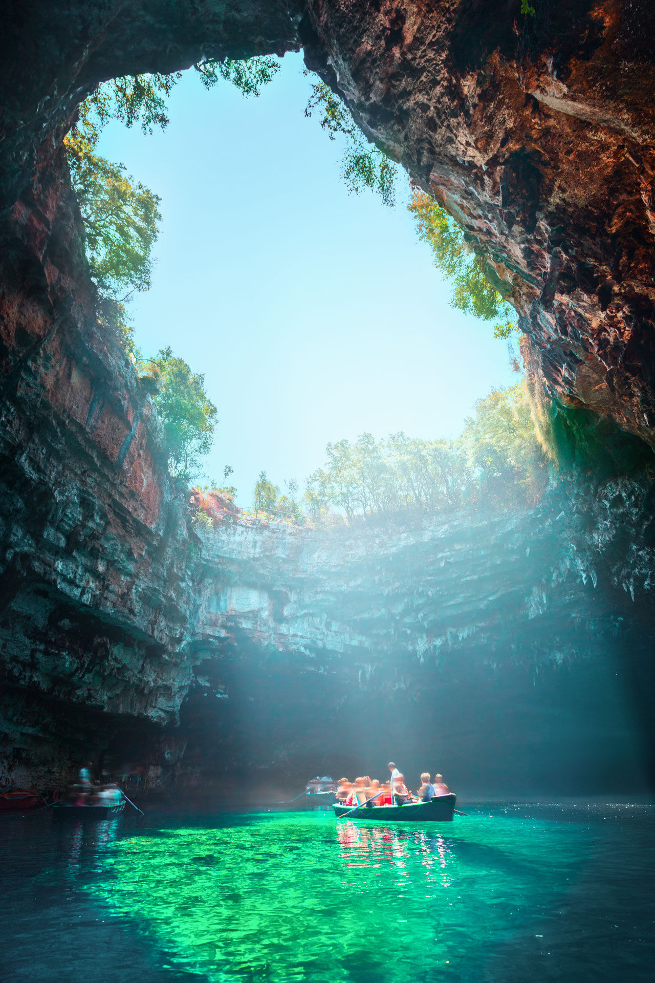 Τhe water in the cave is brackish as it mixes with other sources
