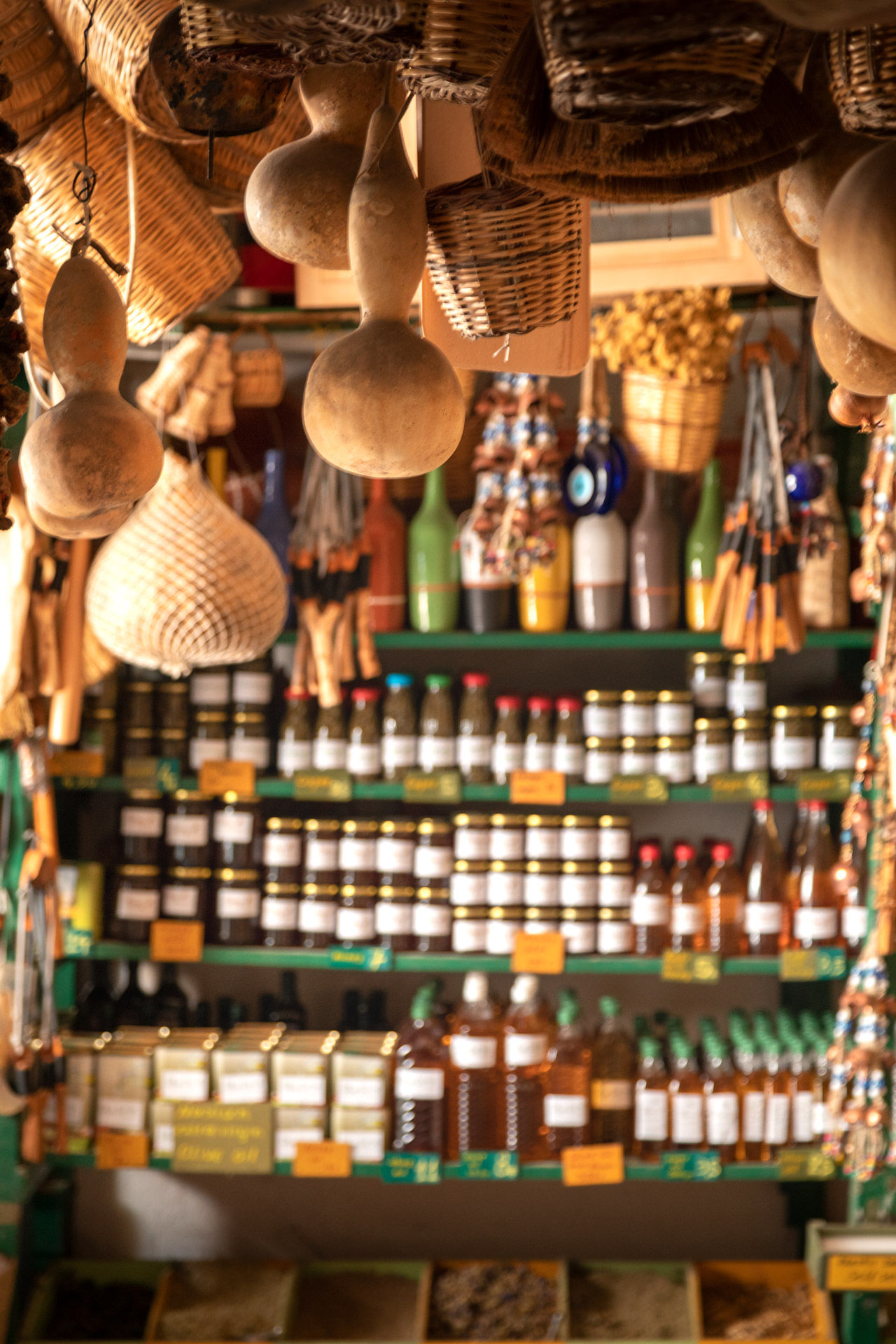 Excellent quality local products can be found everywhere in the town of Hora