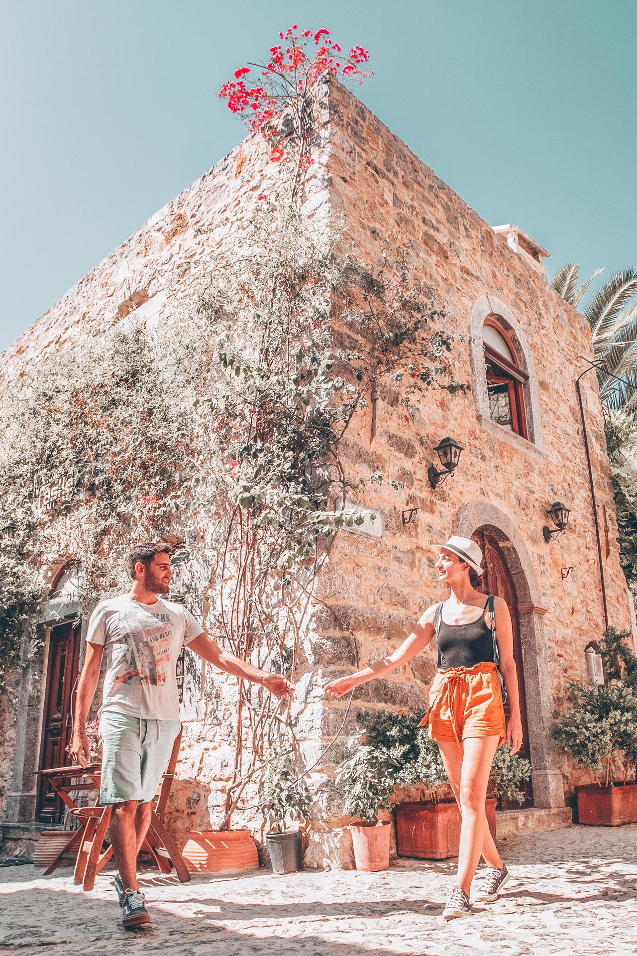 Strolling around medieval village of Mesta