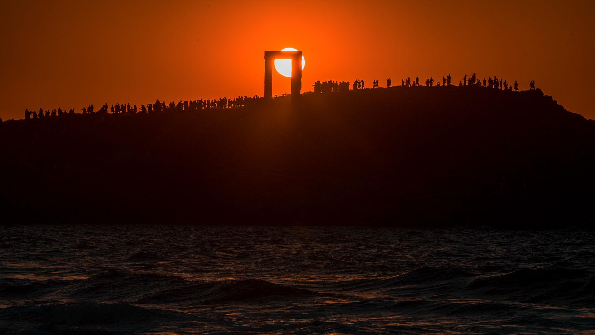 The famous Portara (the gateway that looks like the National Geographic logo) that greets you if you arrive by boat