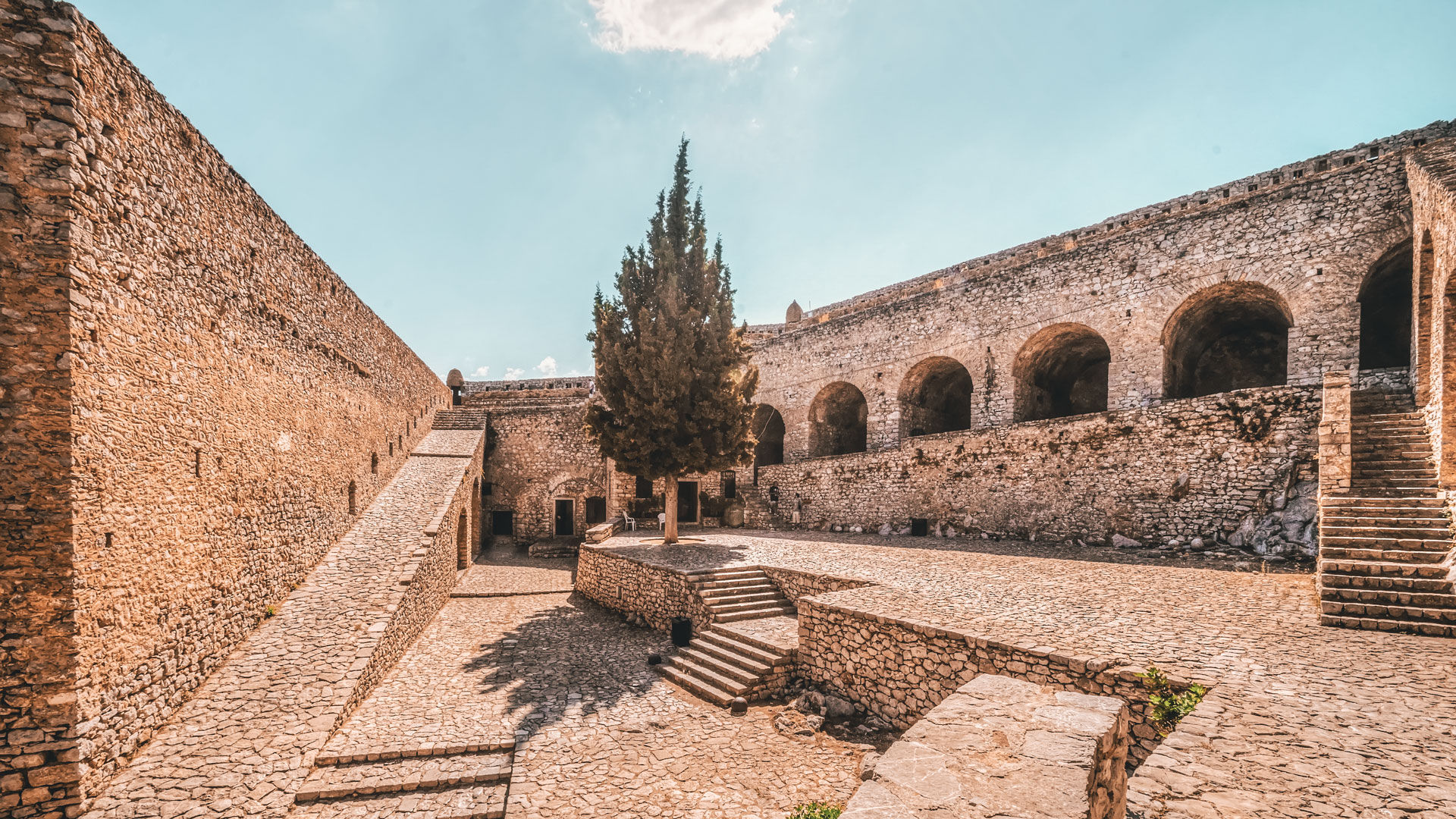 The first thing that strikes you is the impressive engineering – eight interconnecting bastions, meaning that if one fell the others could be secured and come to its support