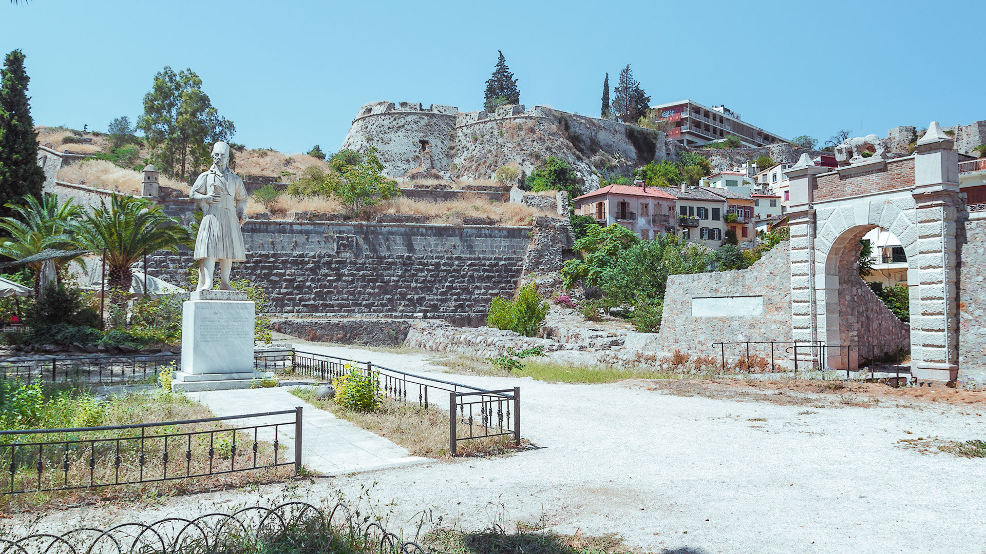 The Land Gate and Church of Agios Spyridon, Nafplio