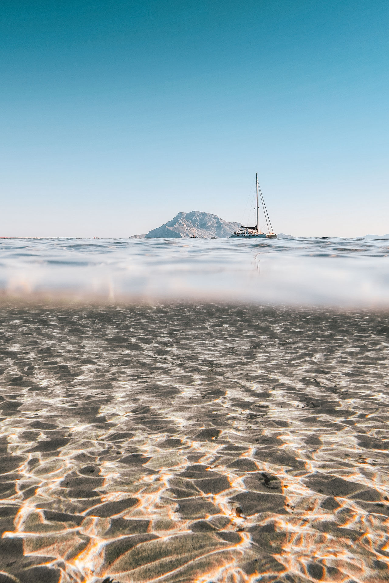 The Marine Park of Alonissos is also about swimming in beautifully clear water
