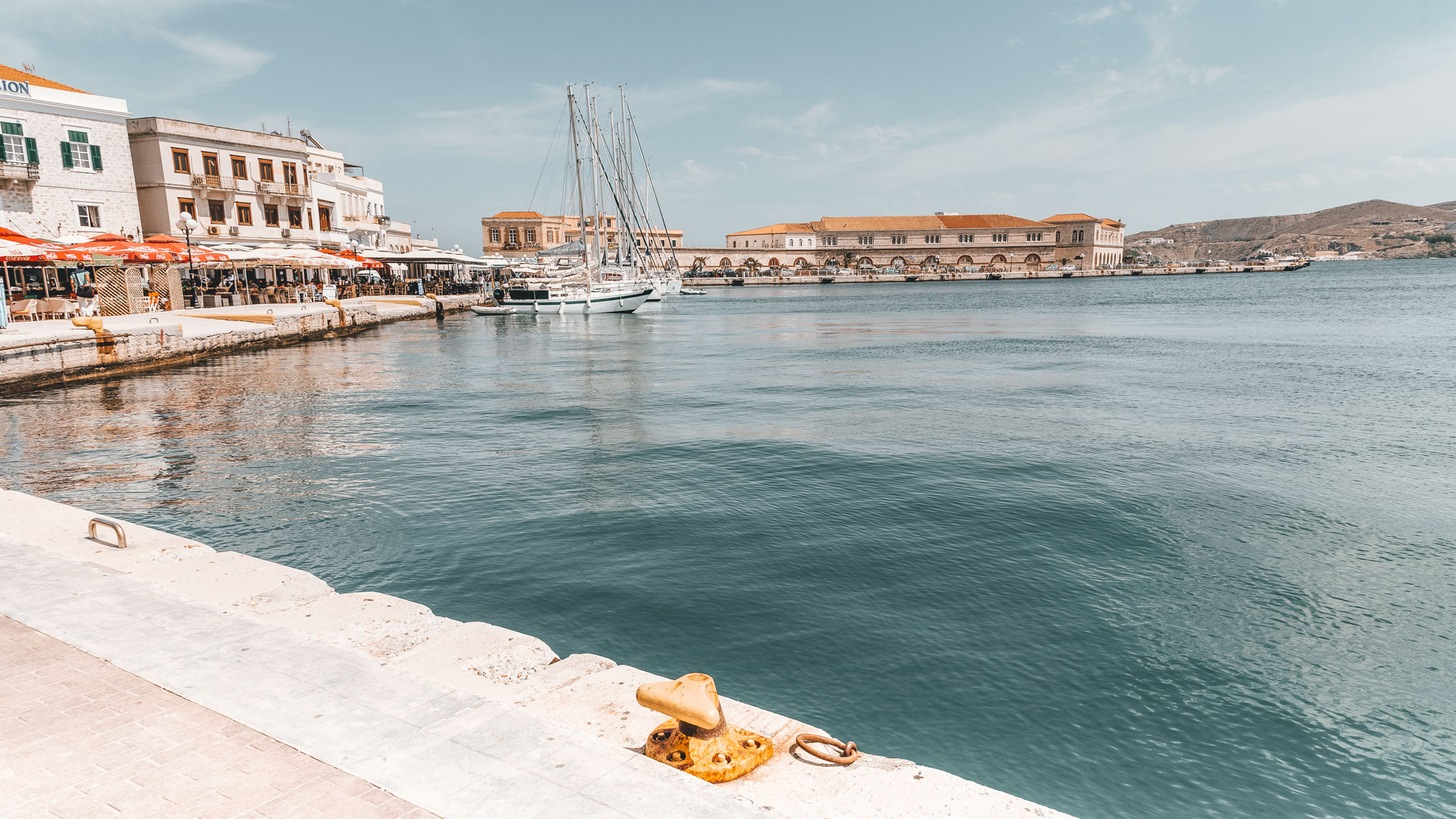 Ermoupoli's port