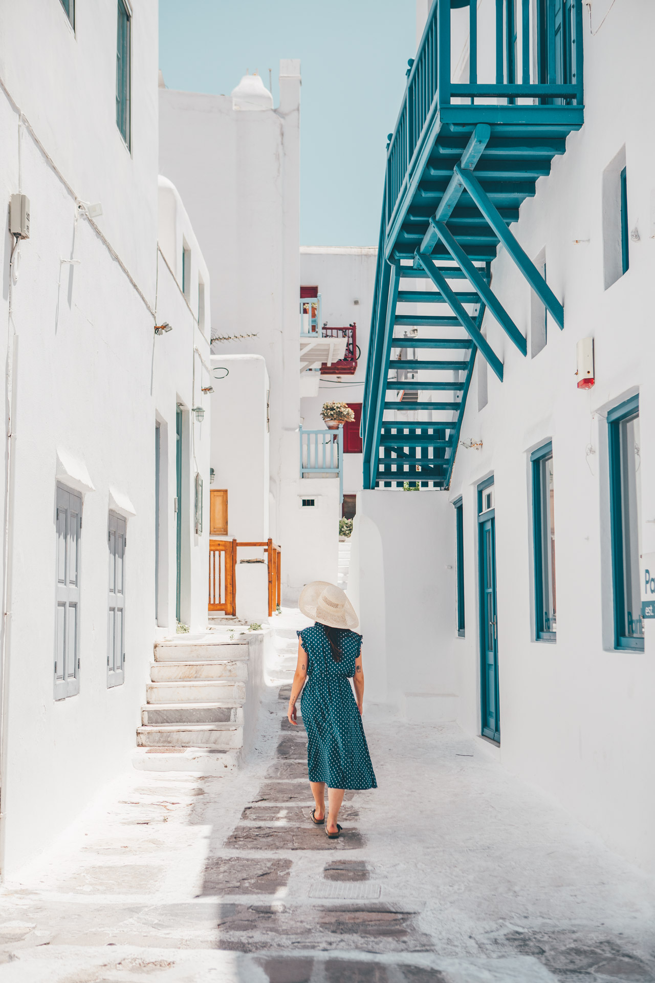 Hora of Mykonos during early summer months