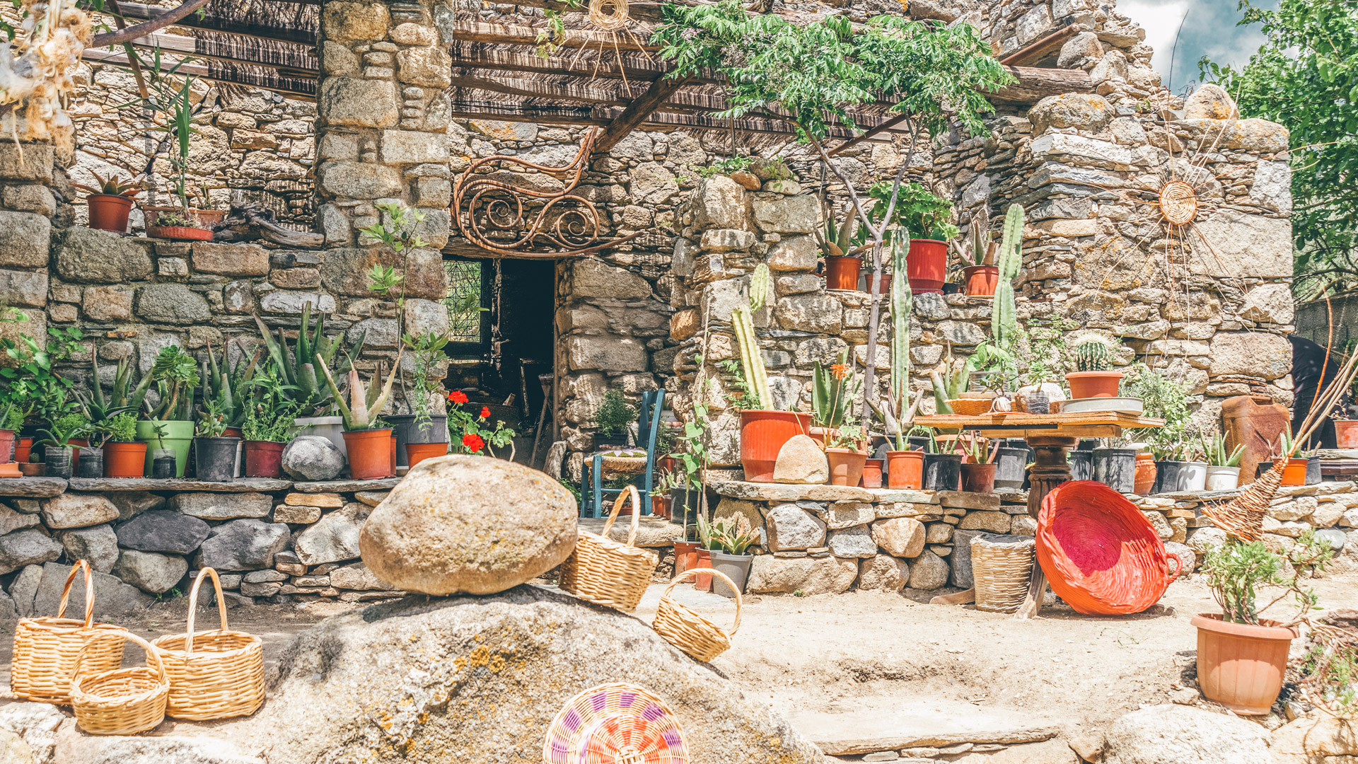Old traditional stone house in Mykonos