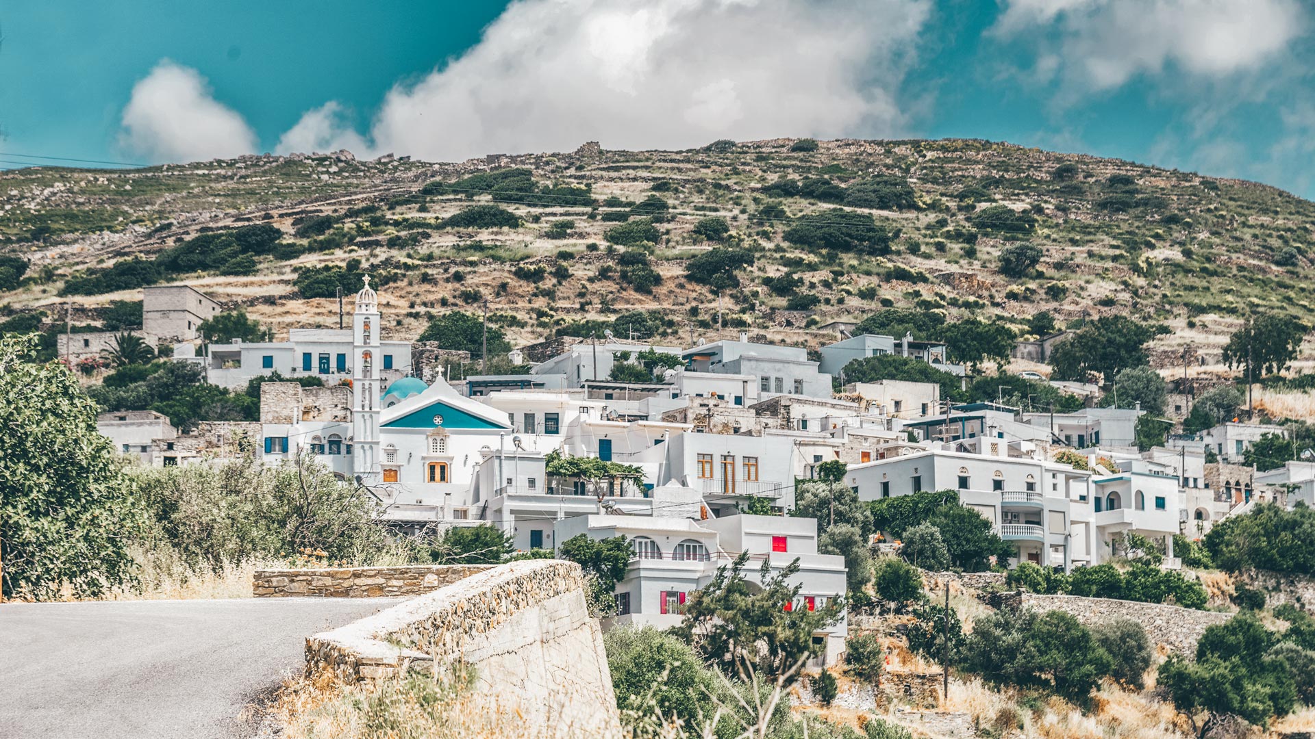 Traditional suburb in Mykonos