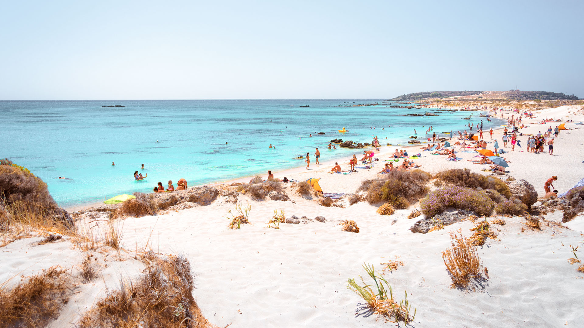 La plage de Simos est un double paradis sur Elafonisos