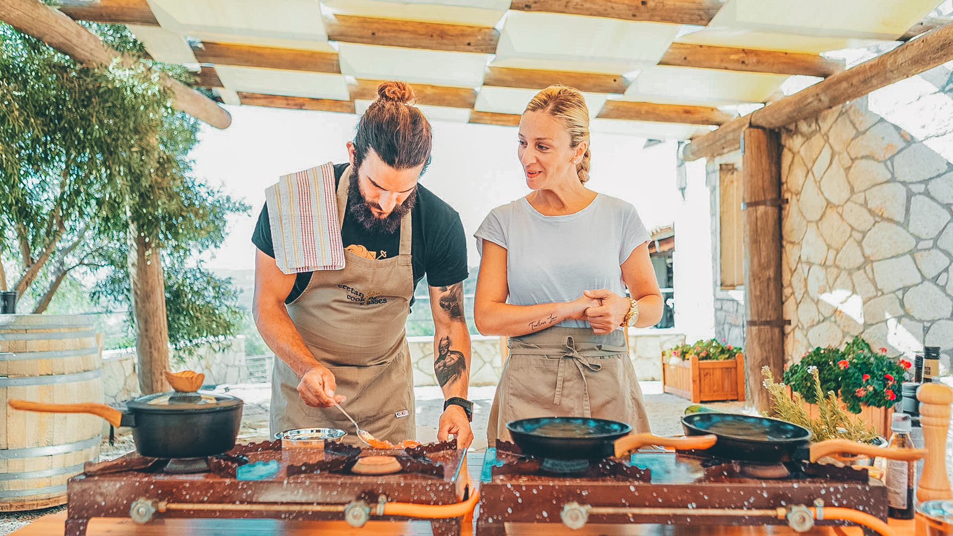 There’s no better way of getting up close and personal with local artisan cheeses and other products, than a cookery lesson