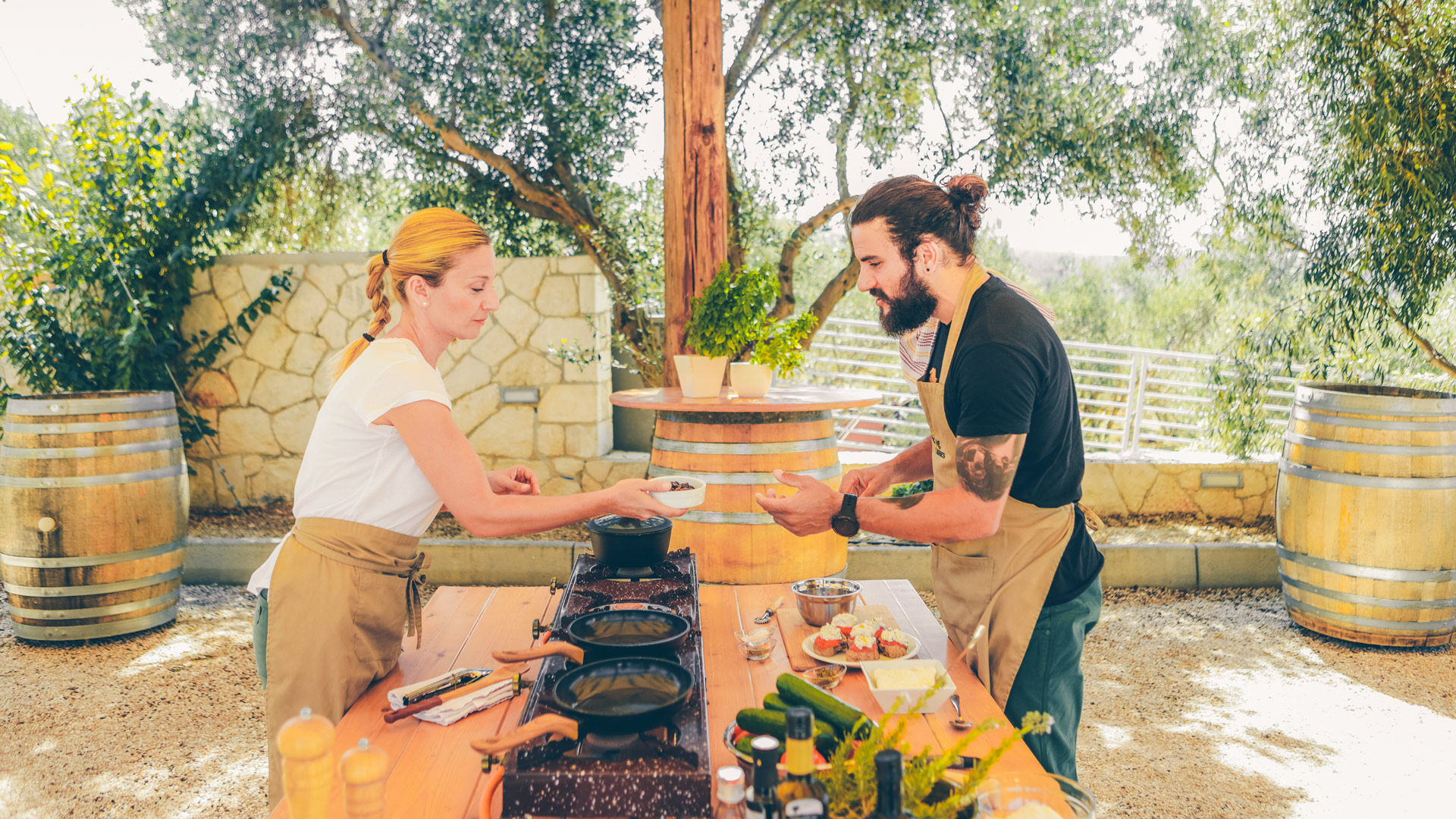 There’s no better way of getting up close and personal with local artisan cheeses and other products, than a cookery lesson_
