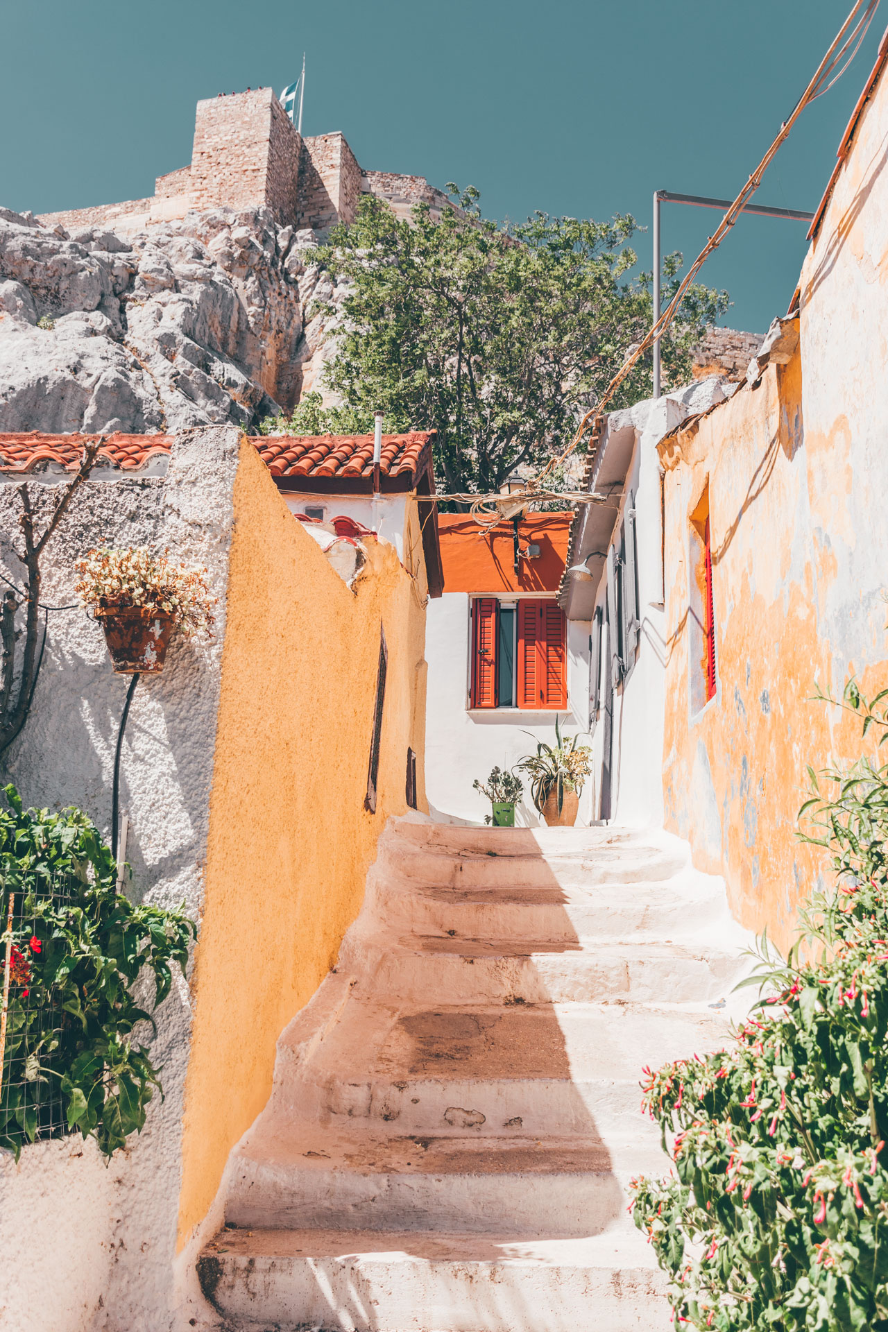 Explore Anafiotika's narrow alleyways and you’ll think you’re on a Cycladic island