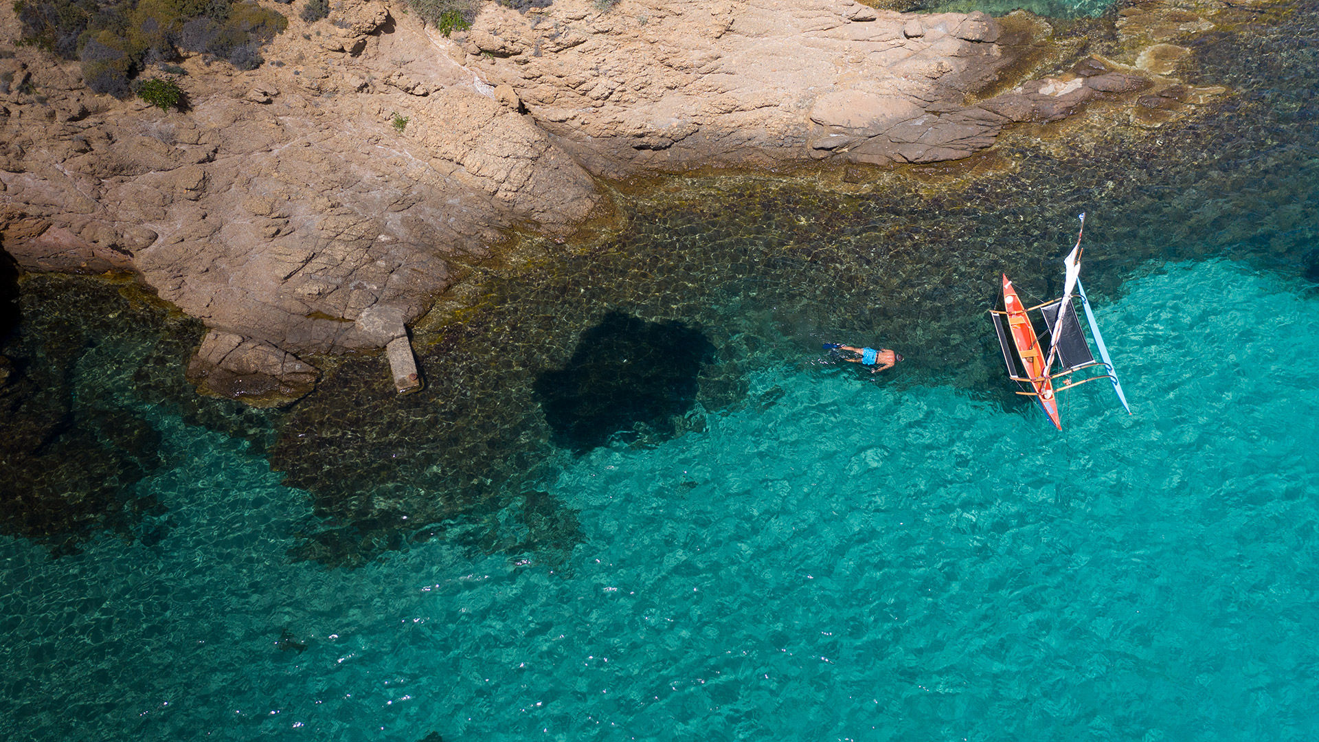 Gettting active with watersports in Mykonos' beaches.