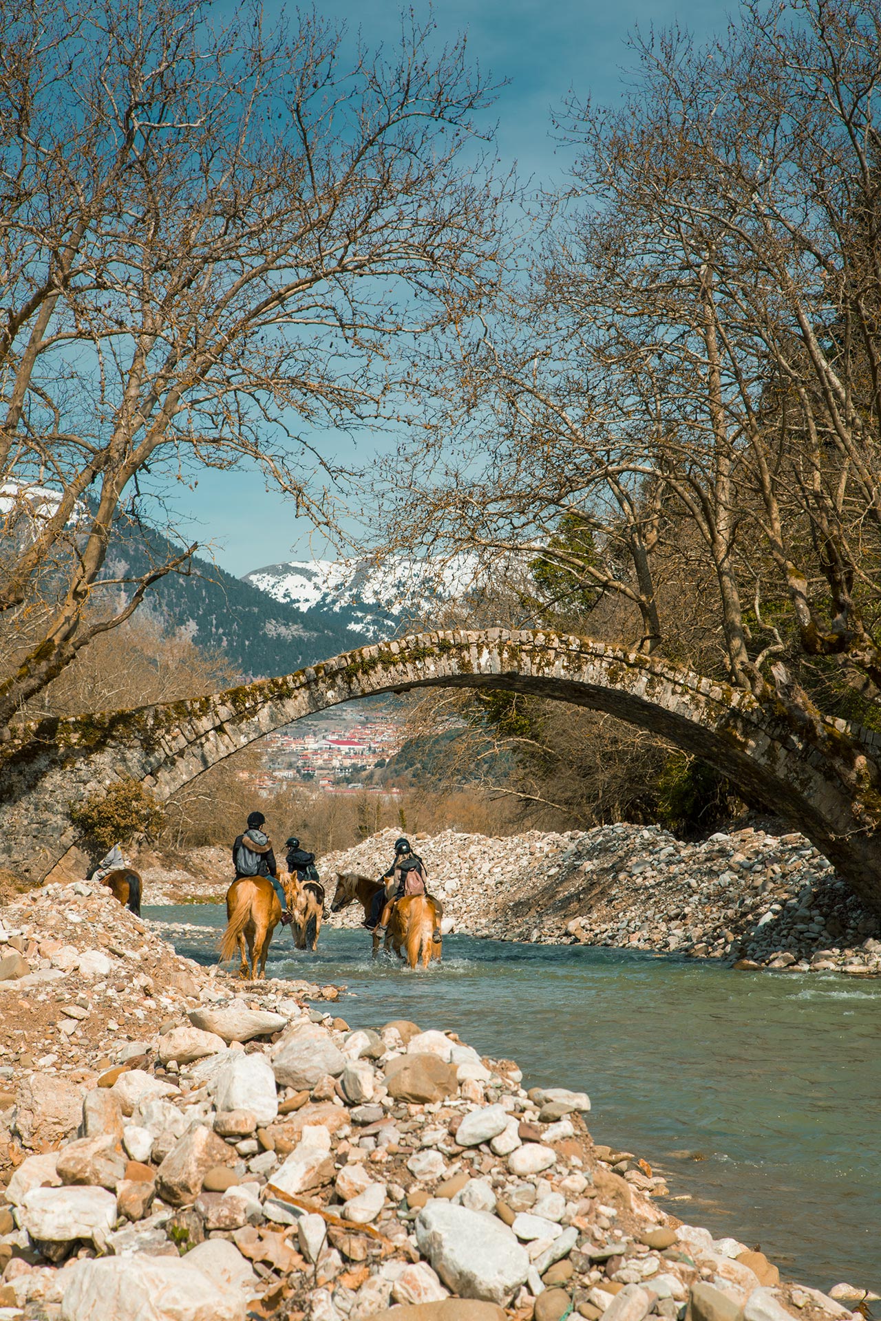 Horse riding in Korischades village