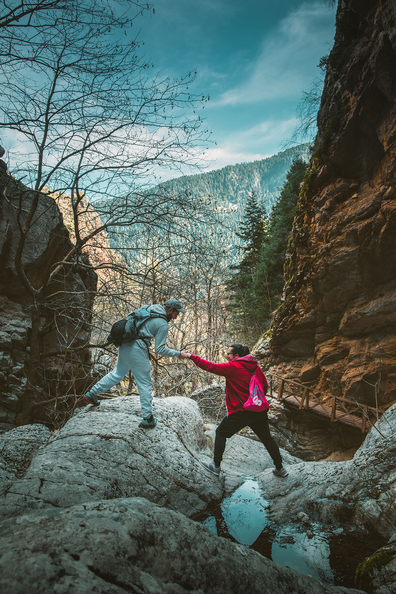 Ηiking to the Black Cave takes you through one of the region’s most beautiful gorges