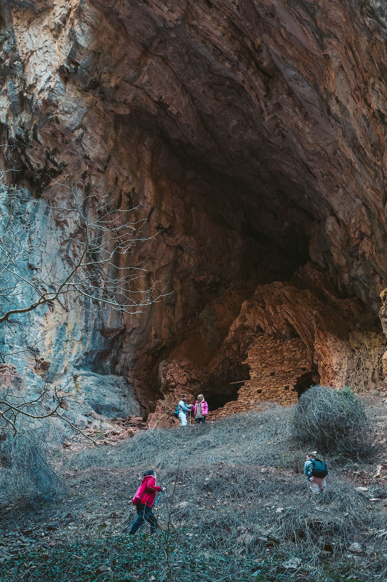 The Black Cave is hidden from view until you are upon it when you immediately understand why it served as a refuge during Greece’s occupations