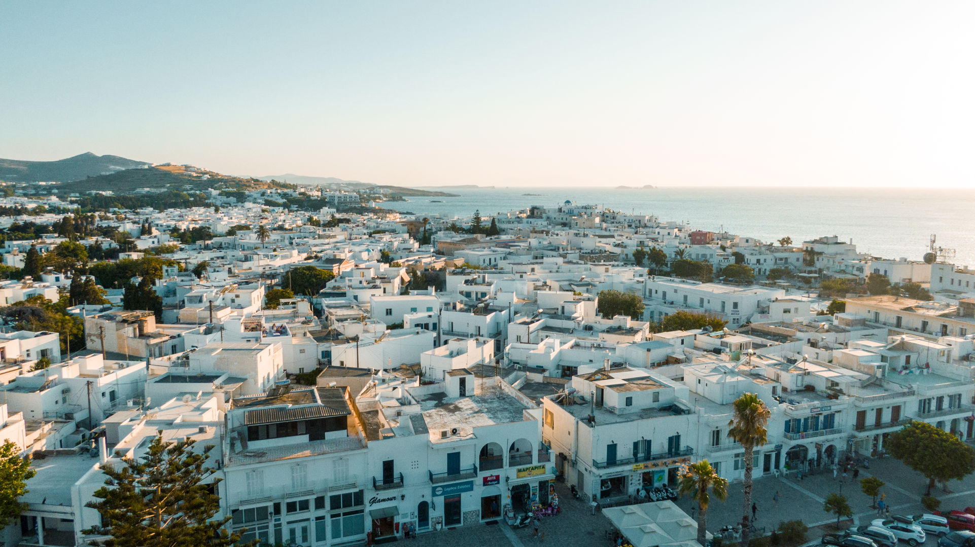 the Sugar-cubed houses of Parikia in Paros