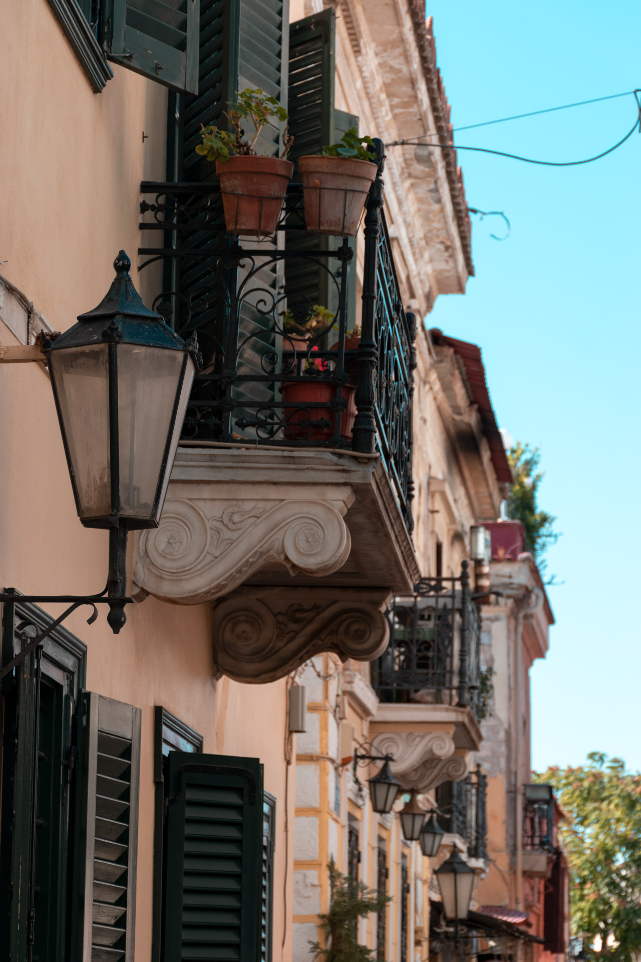 View of houses in Plaka district