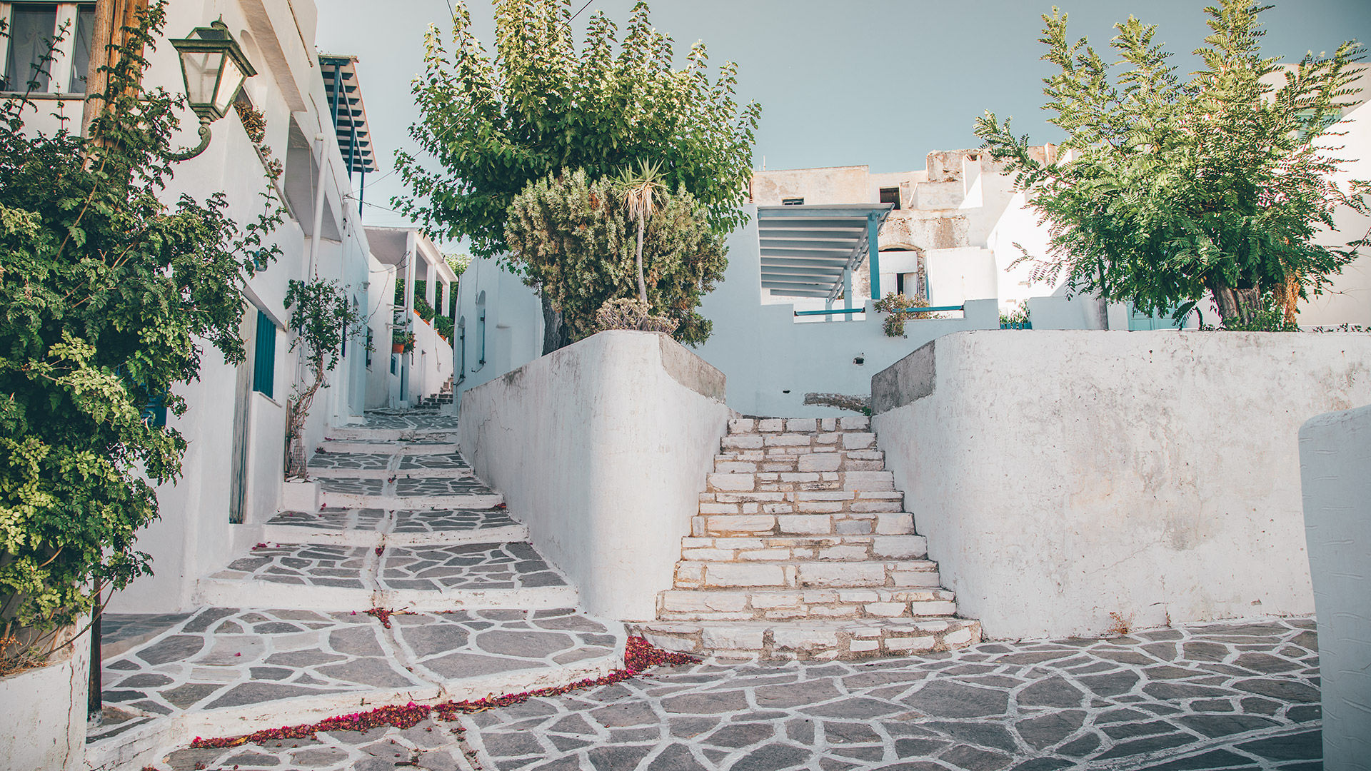 Alleyways in Marpissa village in Paros