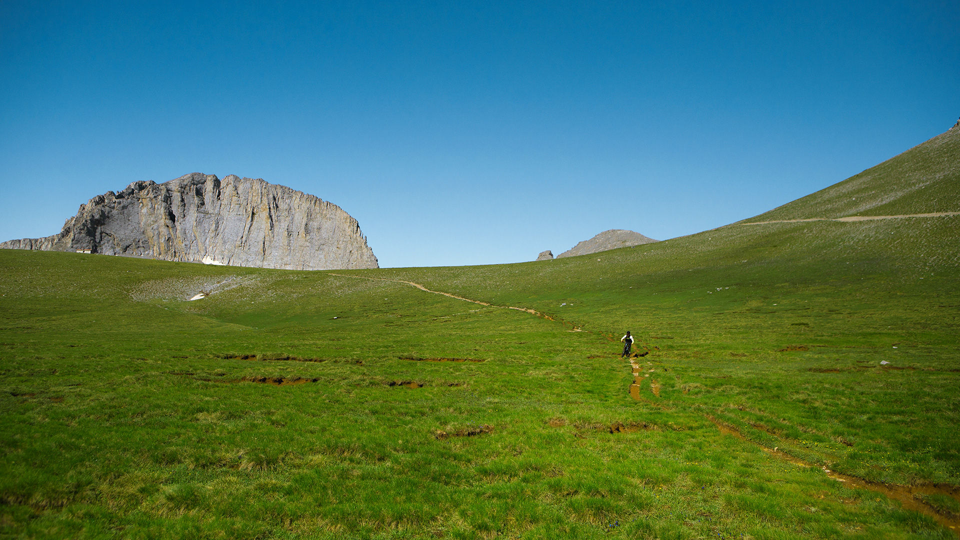 Mountain biking on Mount Olympus