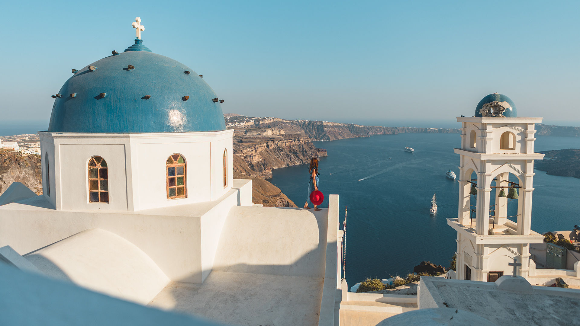 Caldera view in Santorini