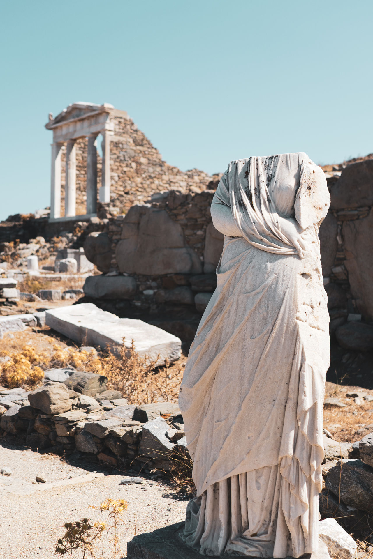 Le temple d'Isis à Délos