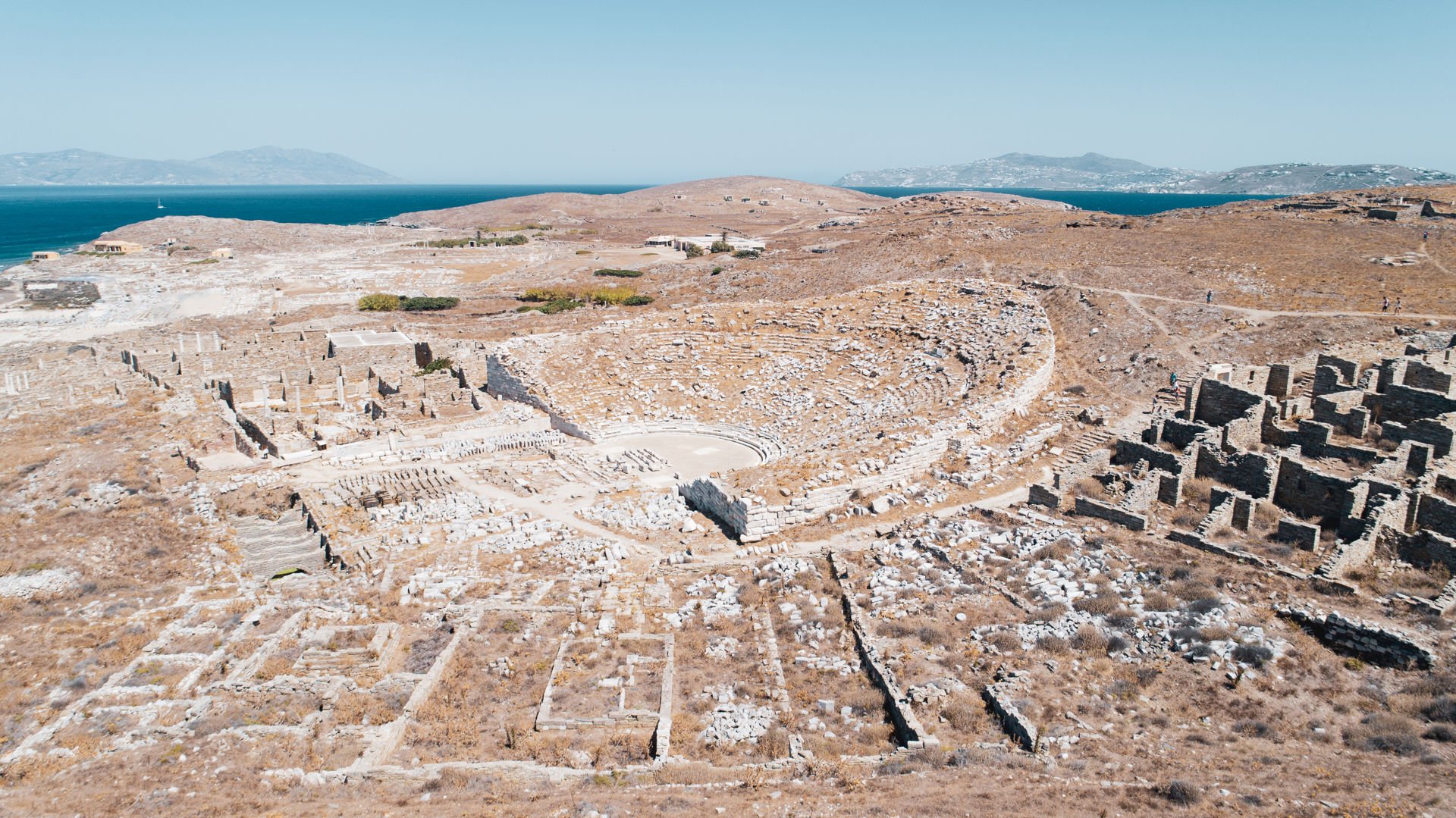 The UNESCO-protected World Heritage Site of Delos