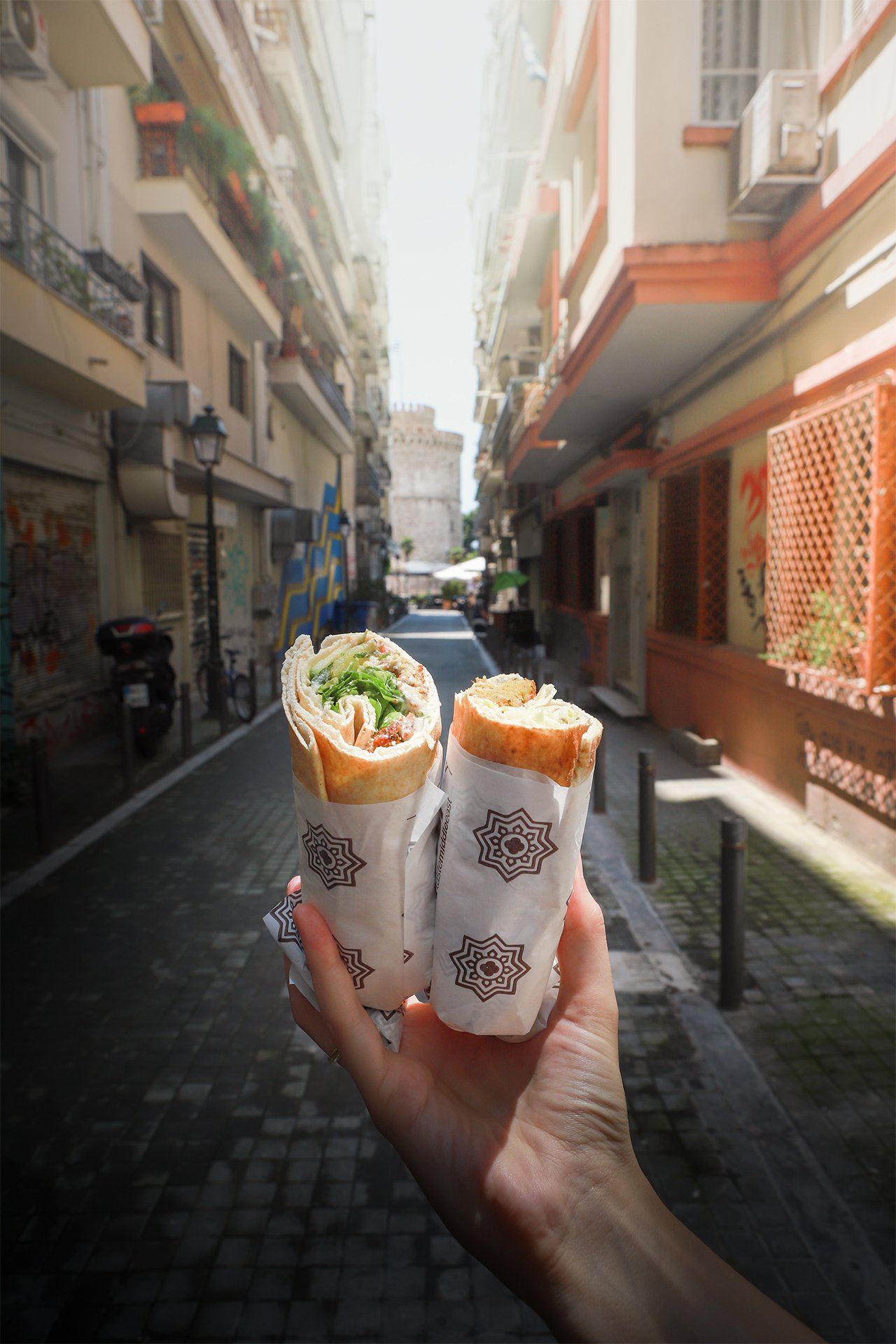 There is a variety of street food options in Thessaloniki