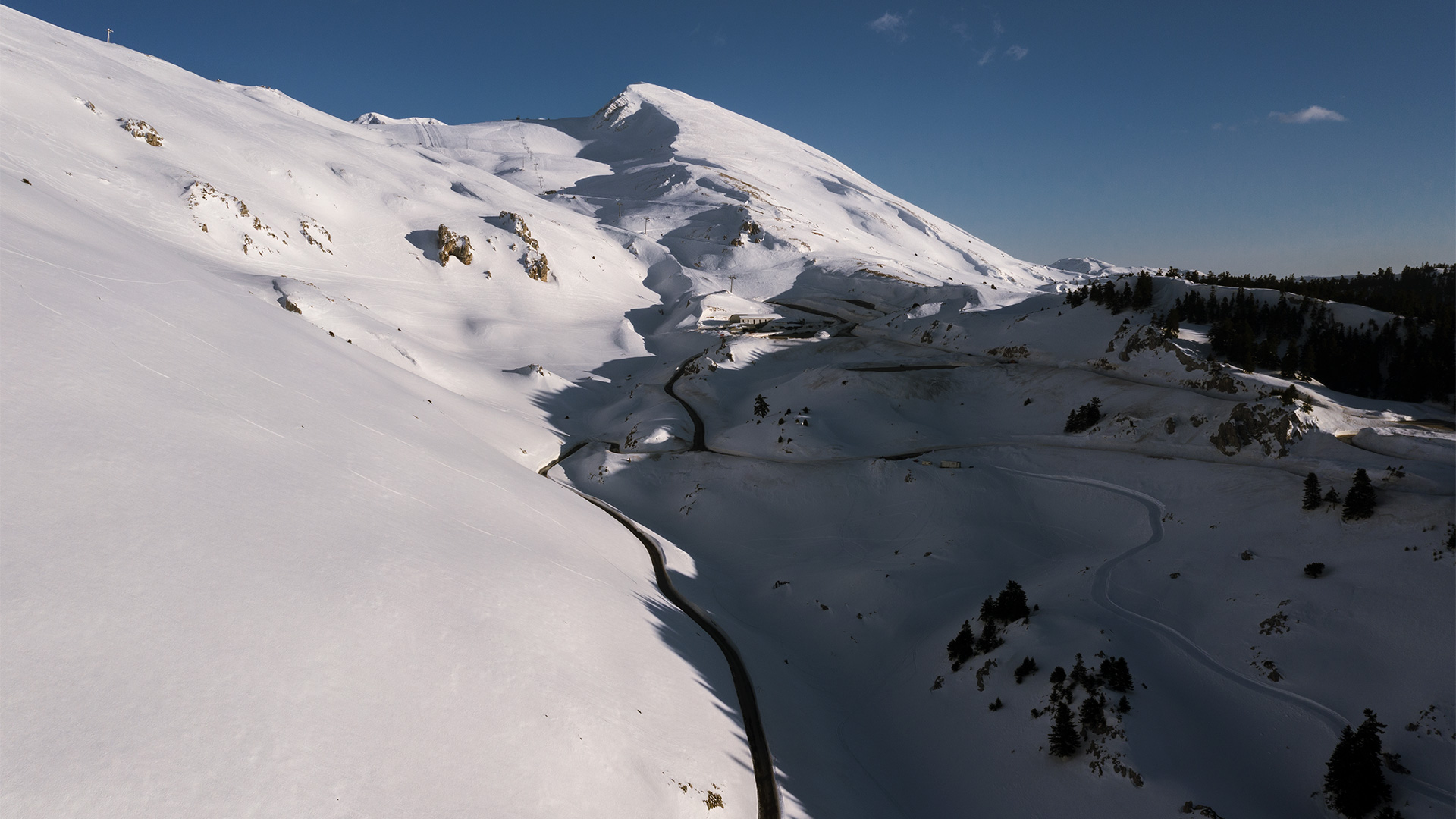 Aerial view of Mt Parnassos